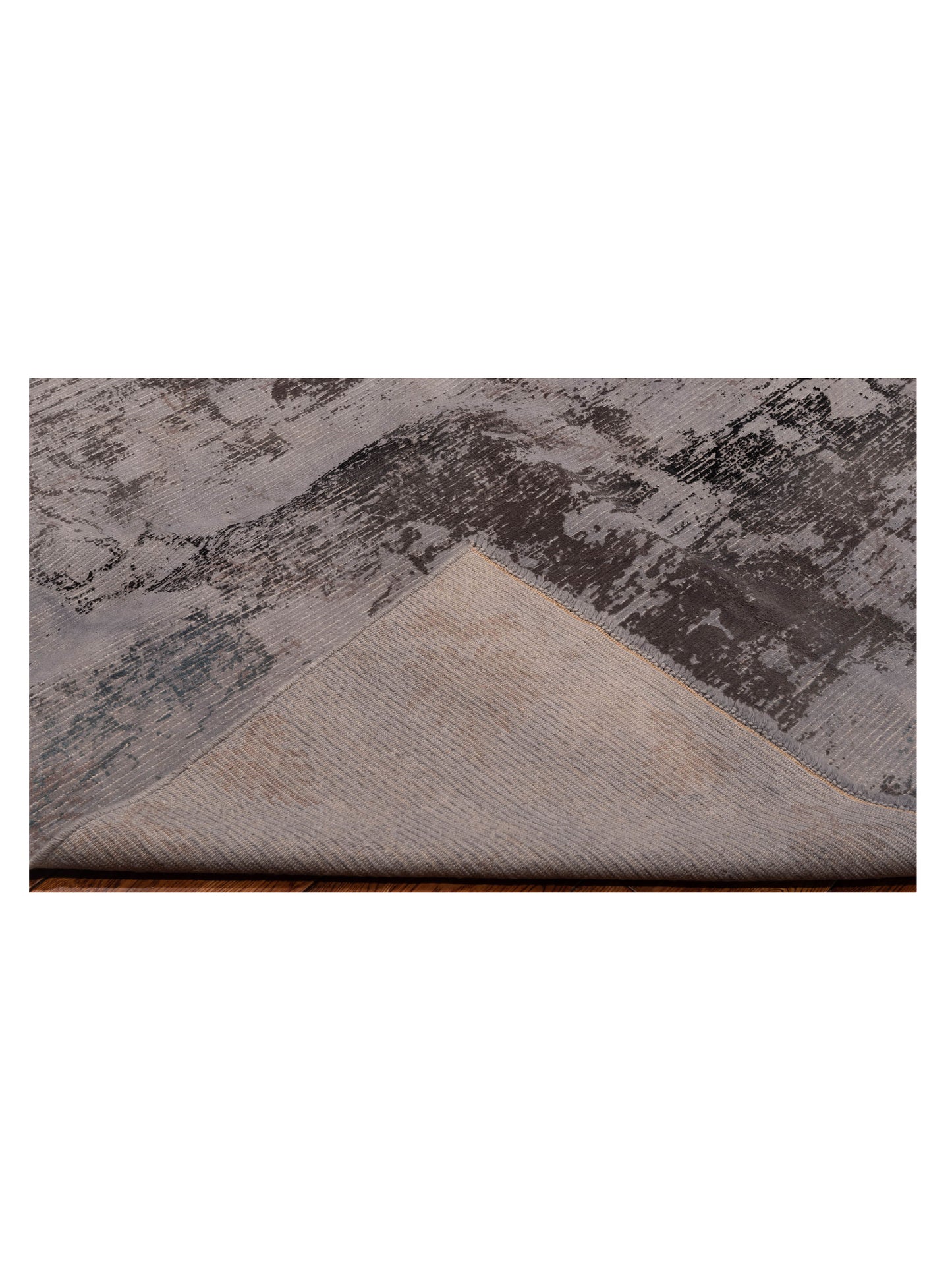 Vintage 107395 Gray 7.1x8.11 Hand Knotted Rug