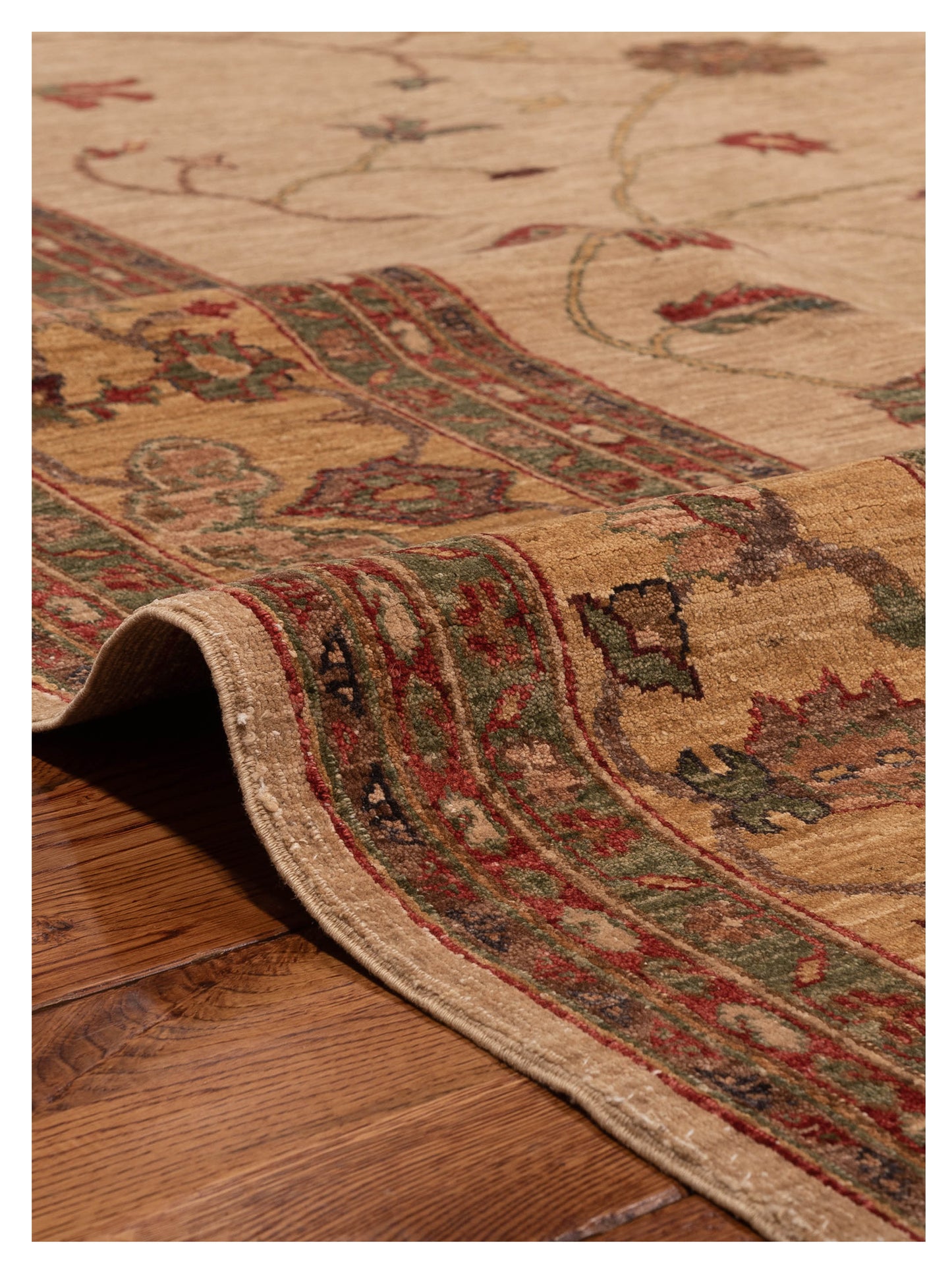 Elvan Serin Ivory Gold 7.10x10.6 Hand Knotted Rug