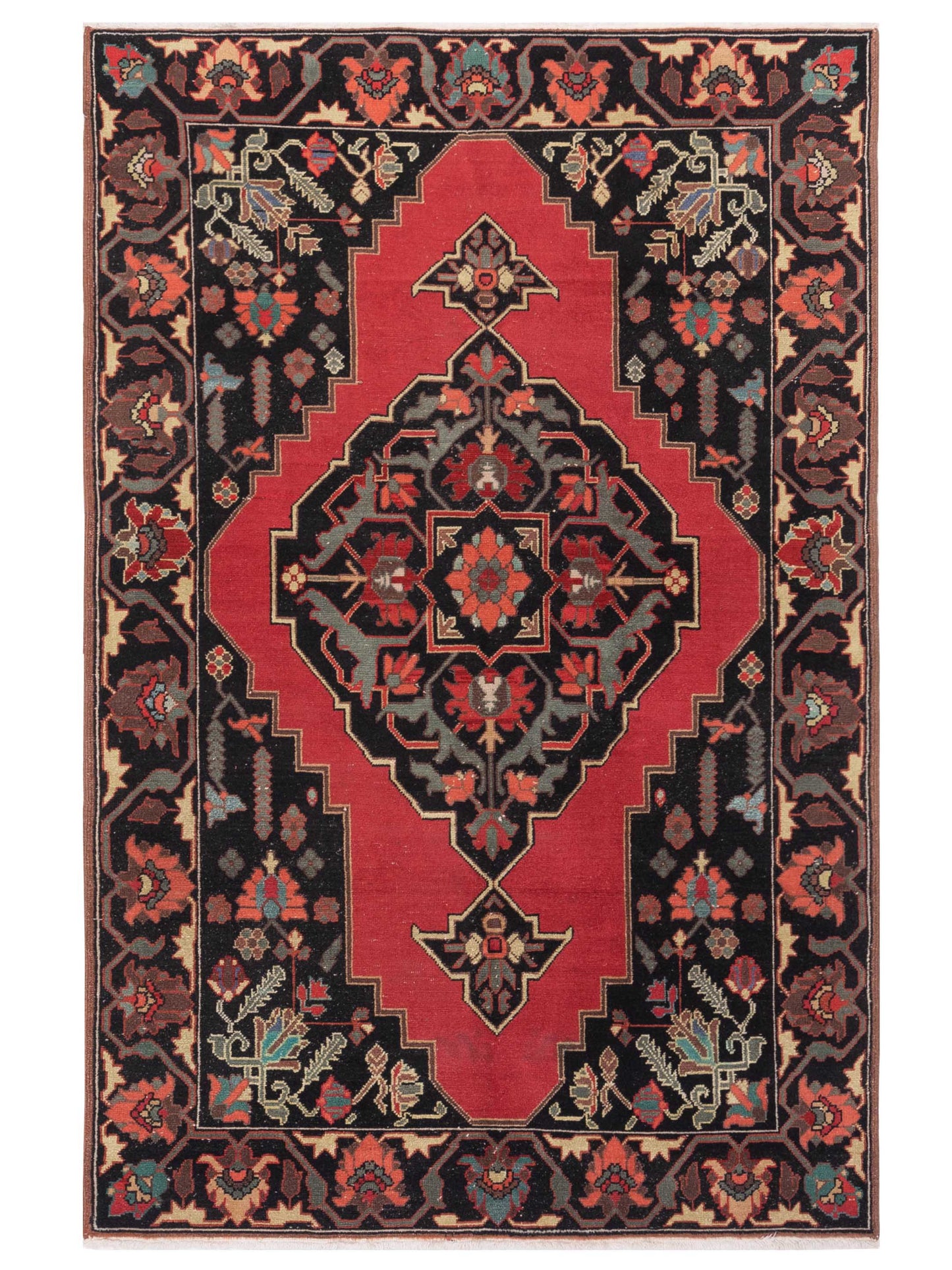 Pasha Old Anatolian  Rust Black Traditional