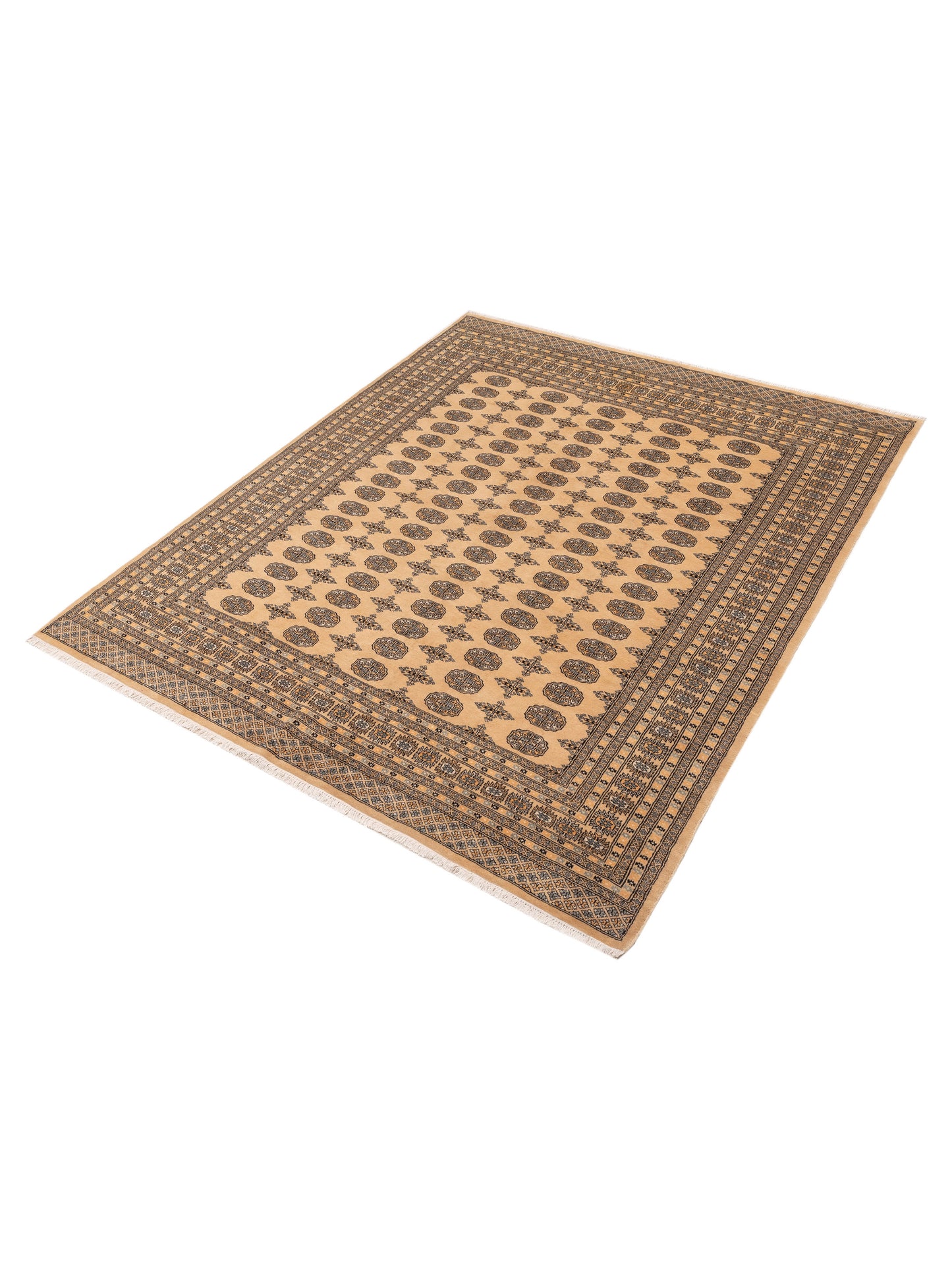 Bokhara 153401 Beige Beige 8.4x10 Hand Knotted Rug