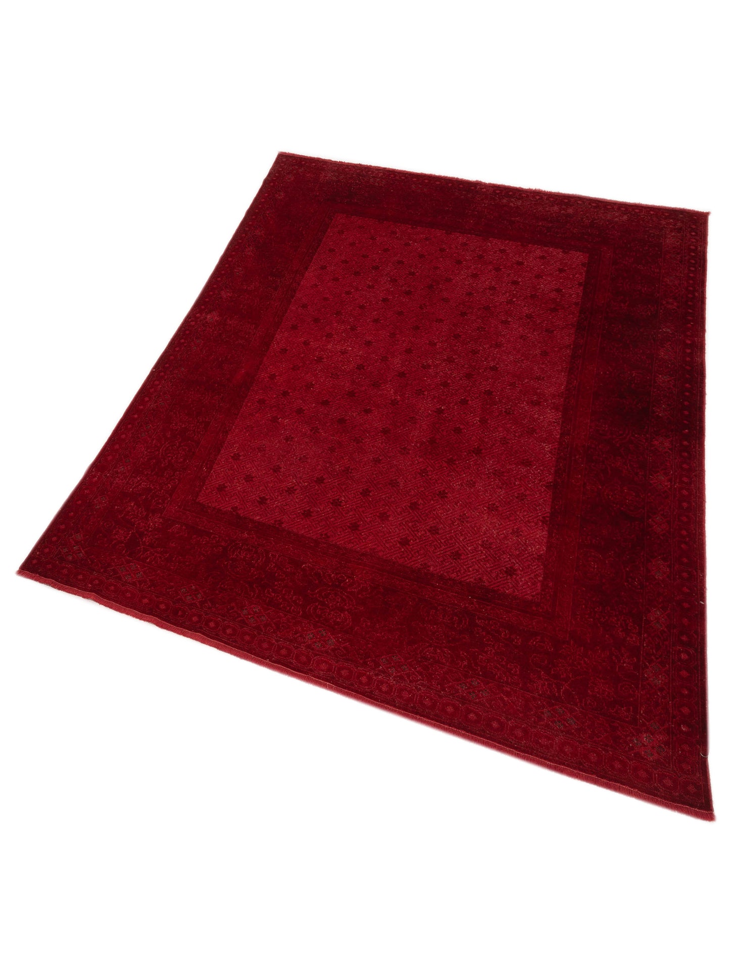 Vintage 108998 Red 6.10x8.8 Hand Knotted Rug