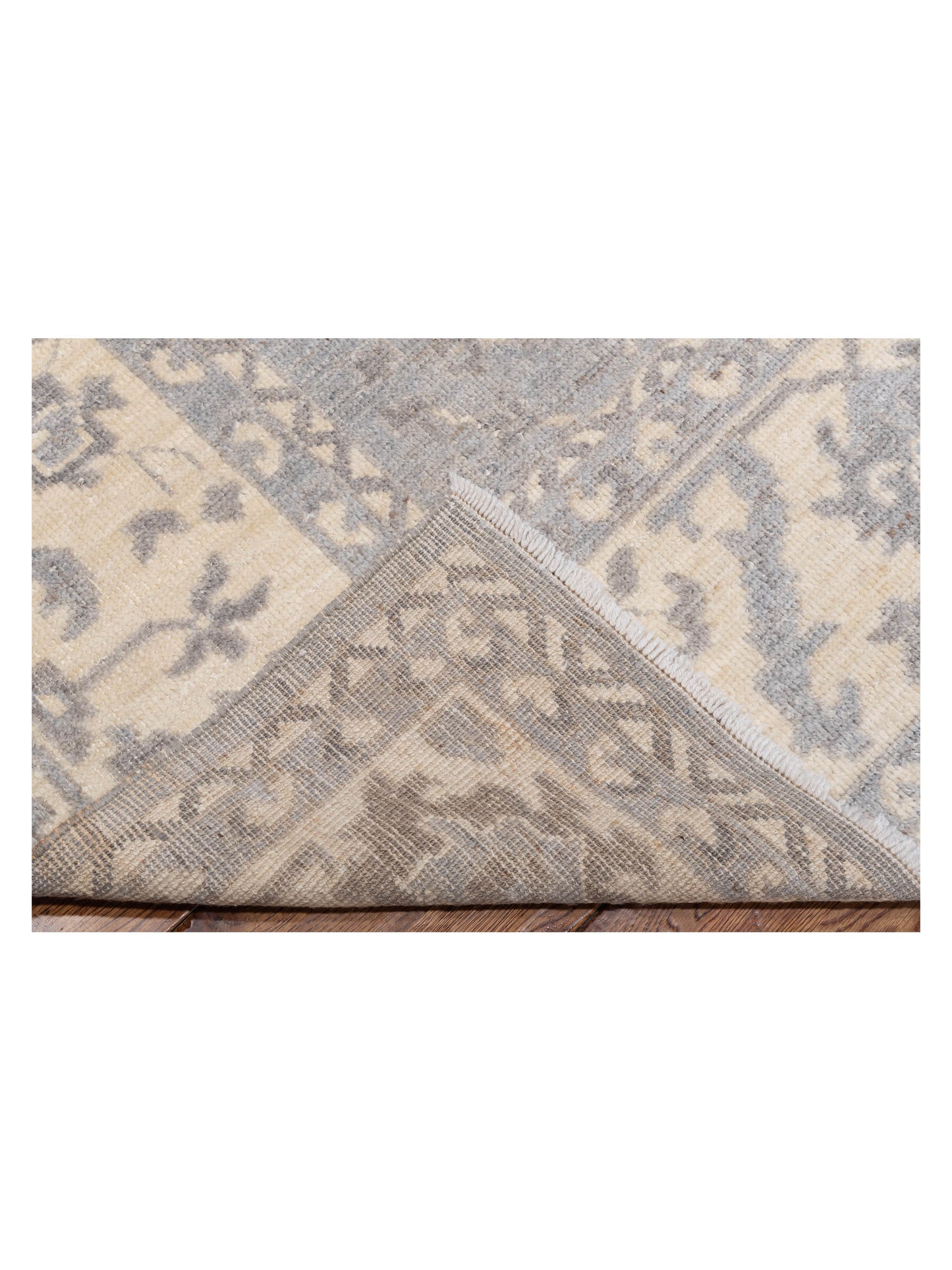 Anadol Oushak 125985 Gray Ivory 8.1x9.9 Hand Knotted Rug