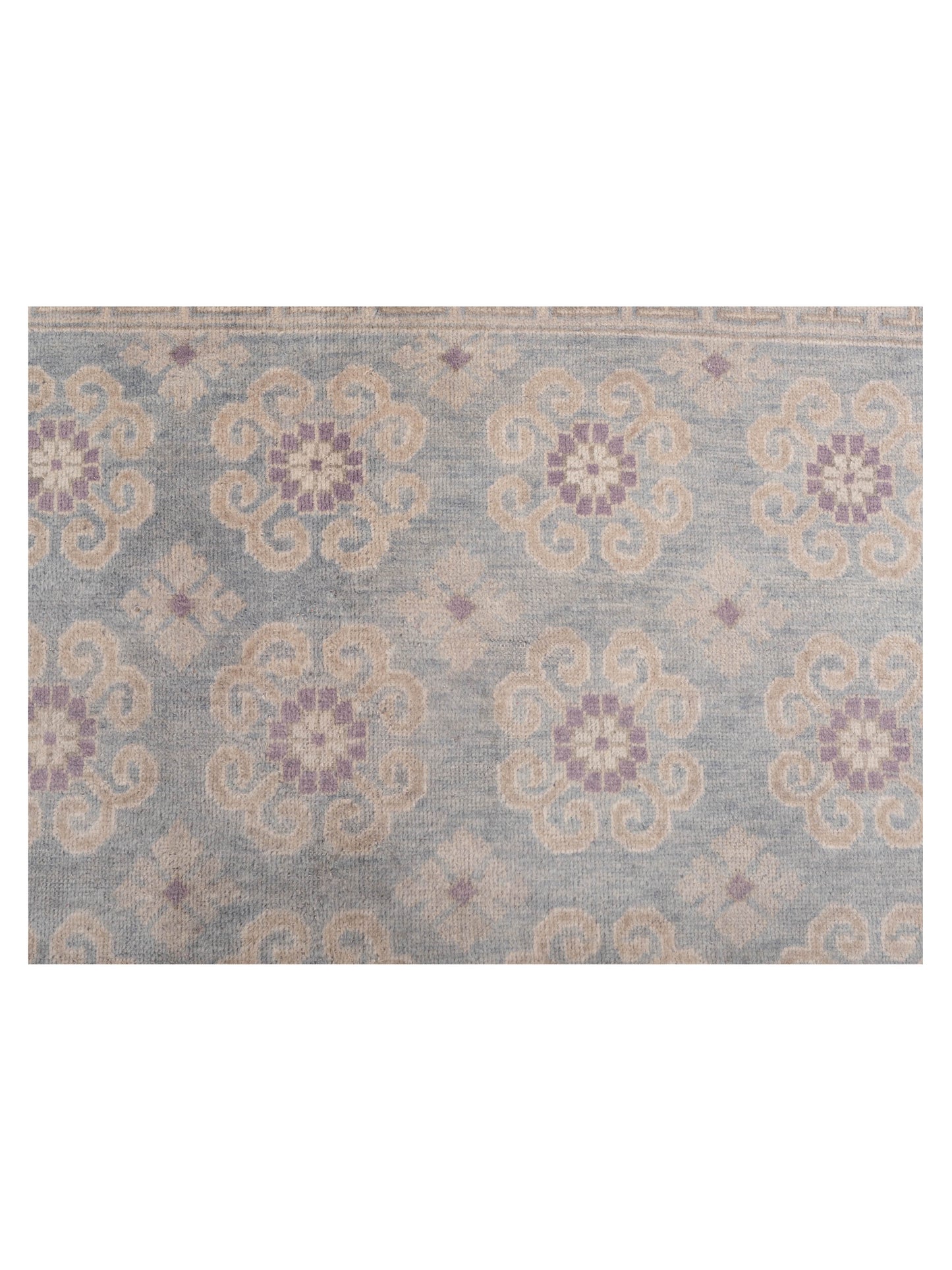Evren 123507 Blue Silver 6.6x6.5 Hand Knotted Rug