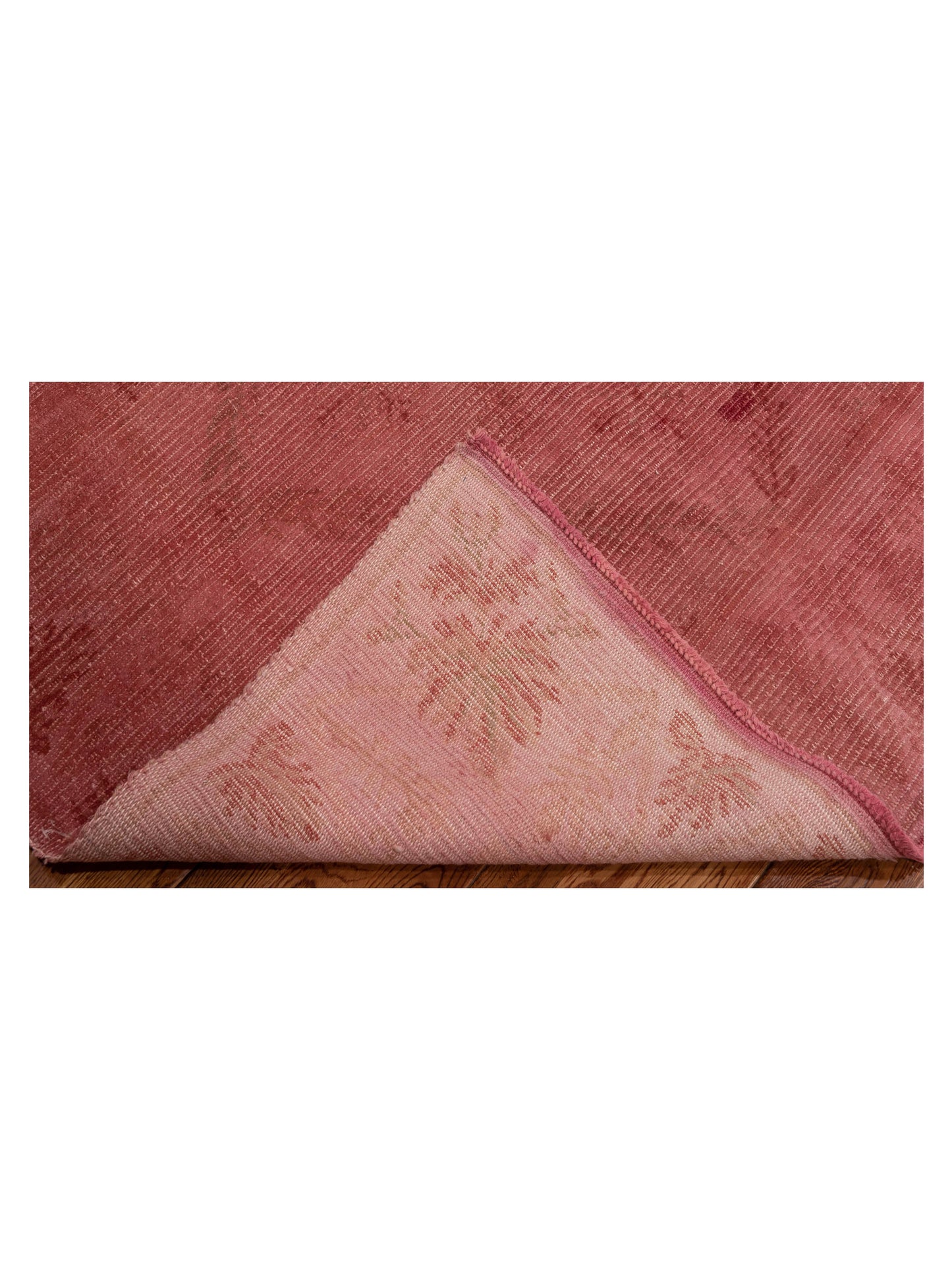 Vintage 107394 Pink 9.2x11.10 Hand Knotted Rug