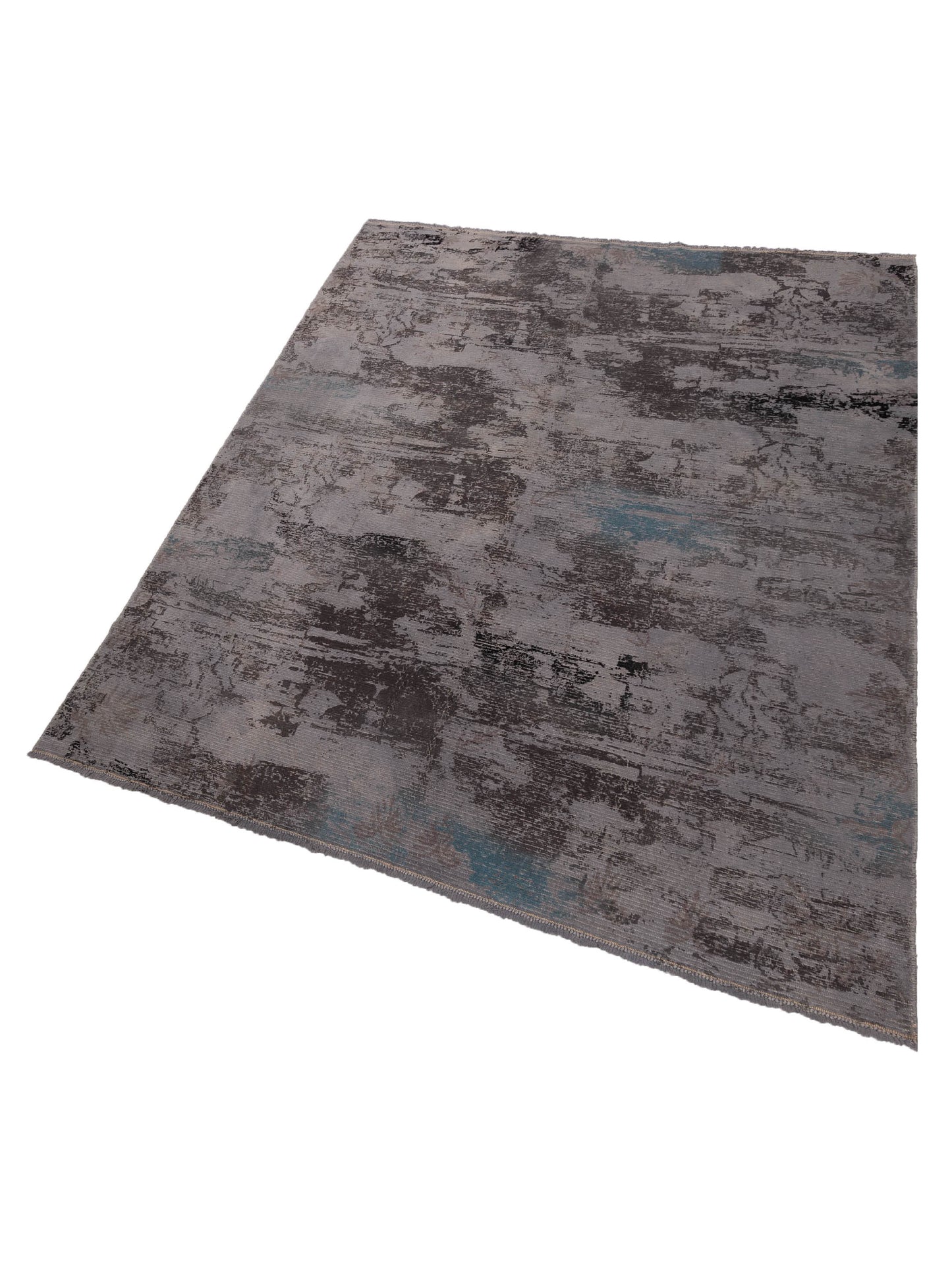 Vintage 107395 Gray 7.1x8.11 Hand Knotted Rug