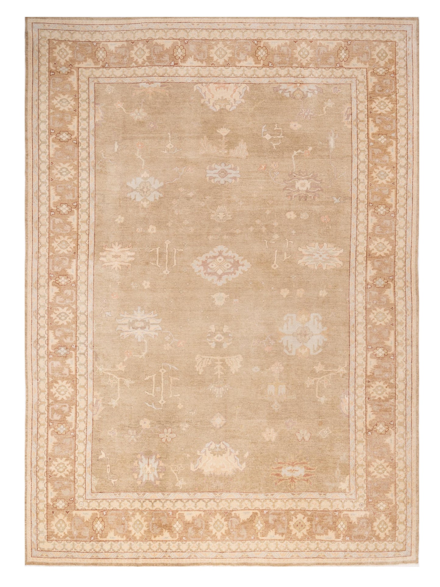 Anadol Angora Oushak  Brown Brown Traditional