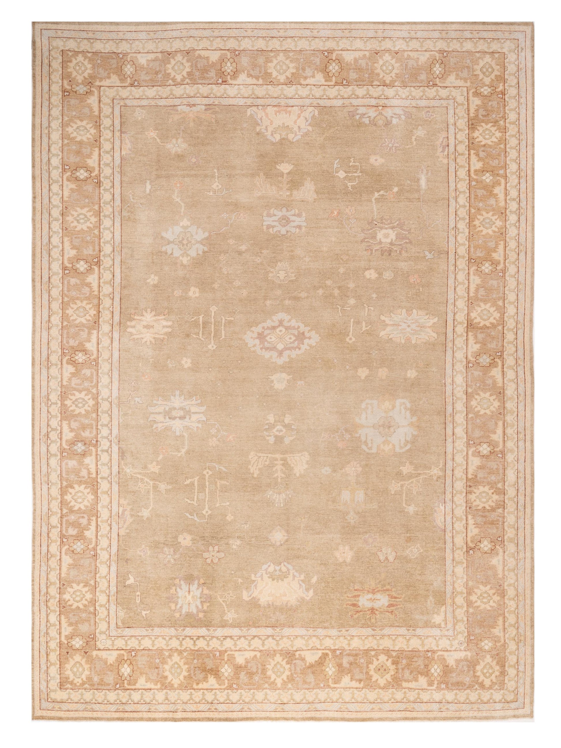 Anadol Angora Oushak  Brown Brown Traditional