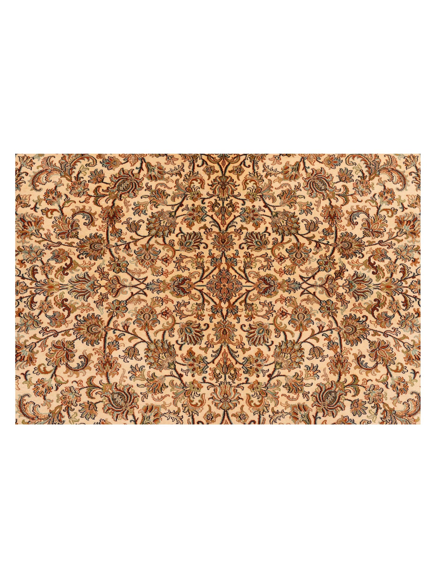 Pure Silk 113230 Beige 8x11 Hand Knotted Rug