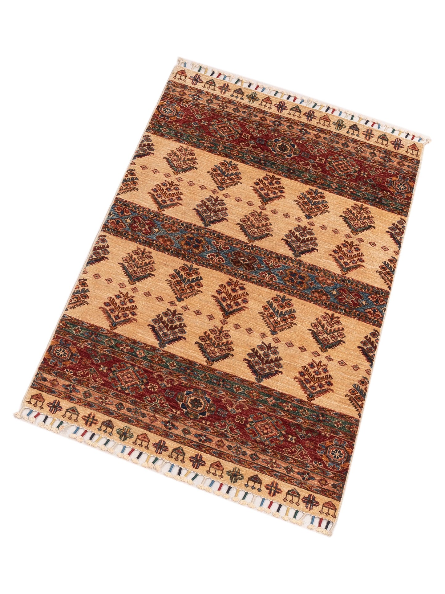 Khorjin 149024 Multi Multi 3x4.10 Hand Knotted Rug