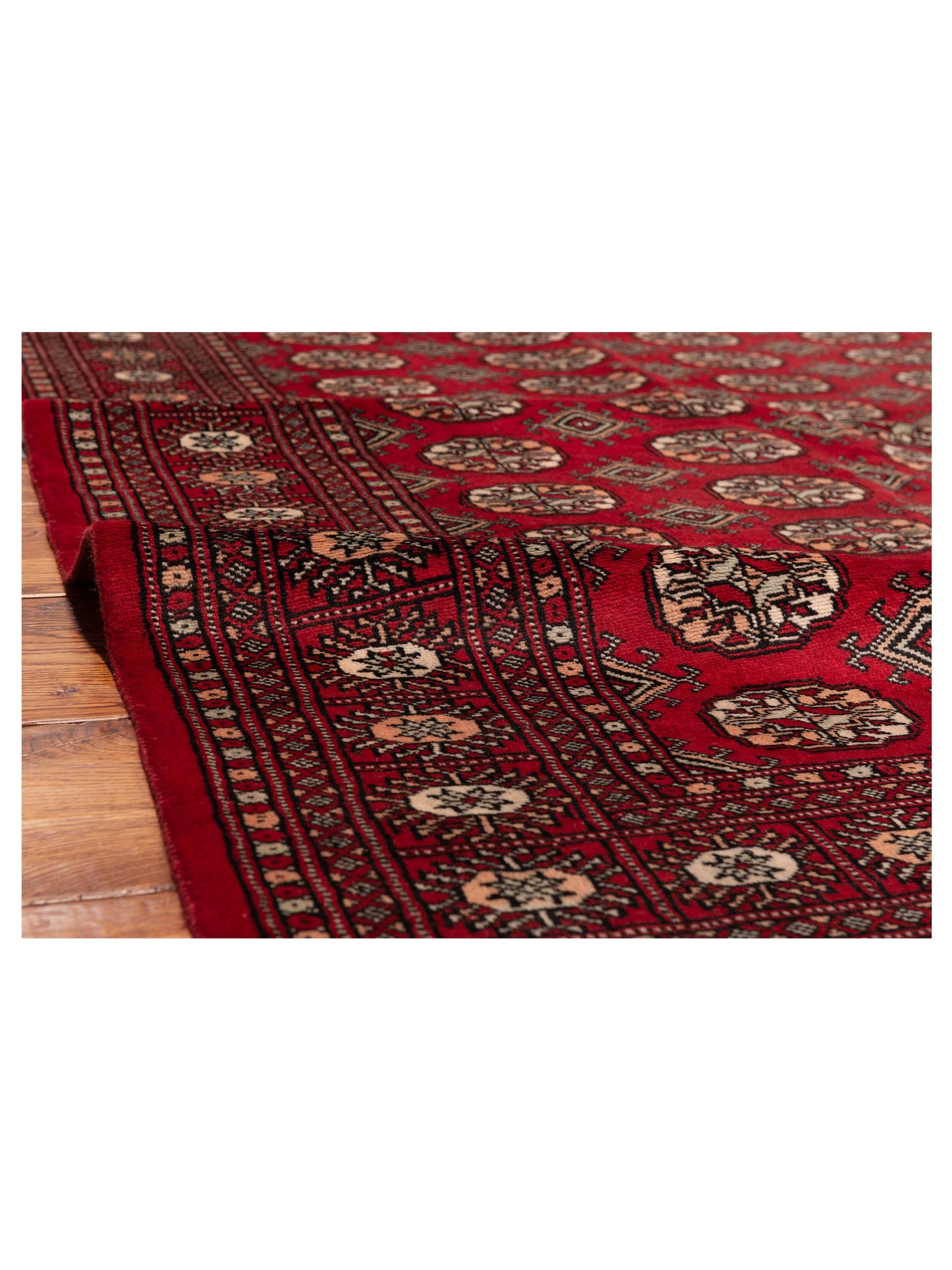 Bokhara 145650 Red Red 5.1x8.2 Hand Knotted Rug