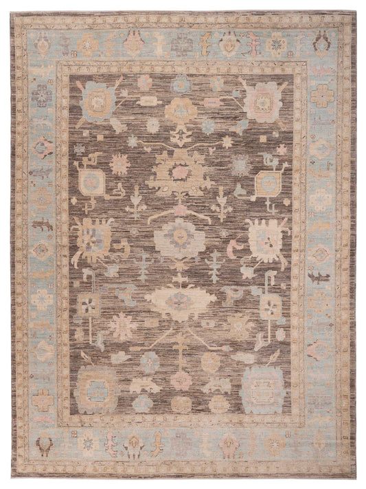 Pasha Anadol Oushak  Brown Blue Traditional