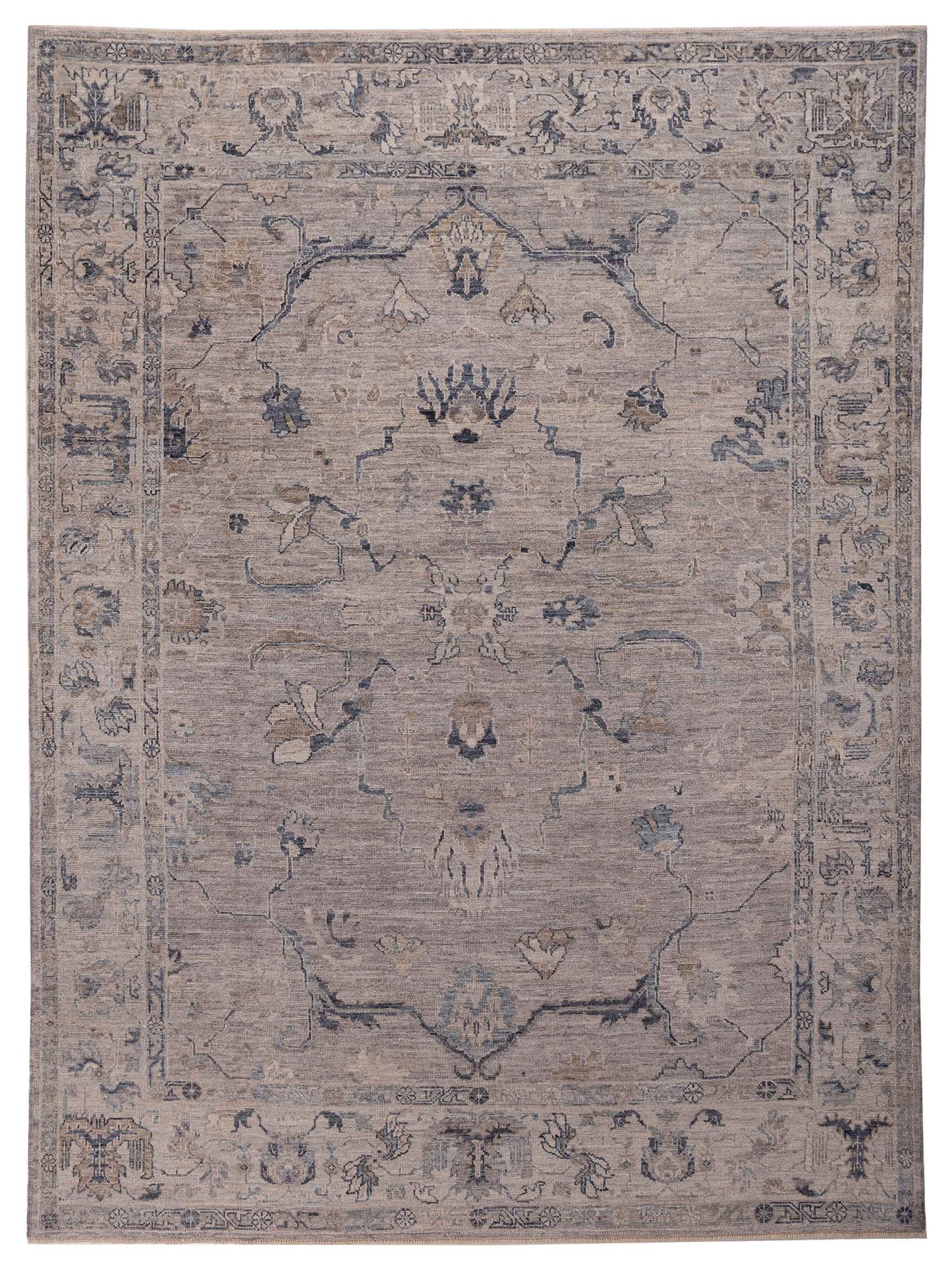 Anadol Angora Oushak  Gray Silver Traditional