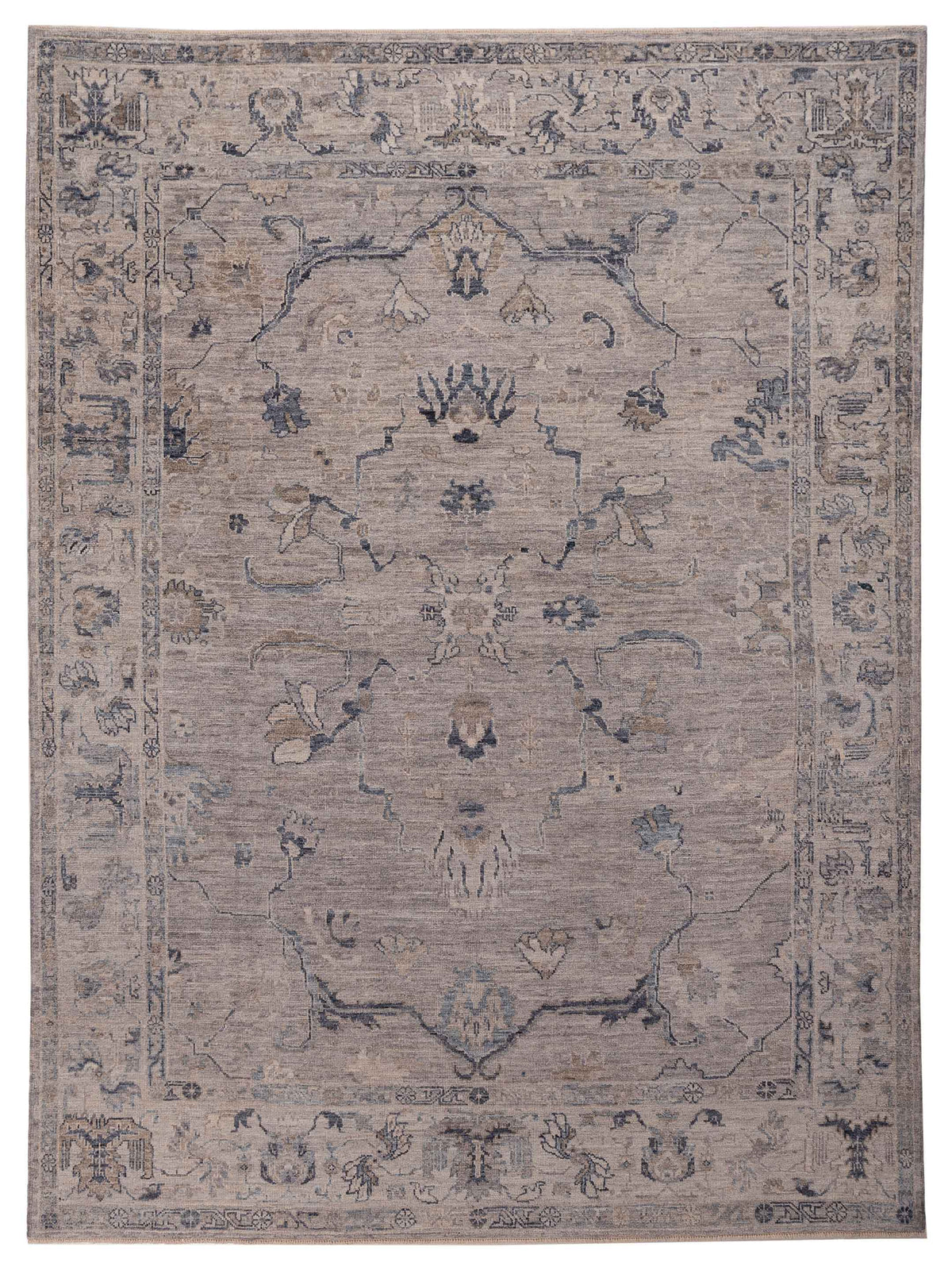 Anadol Angora Oushak  Gray Silver Traditional
