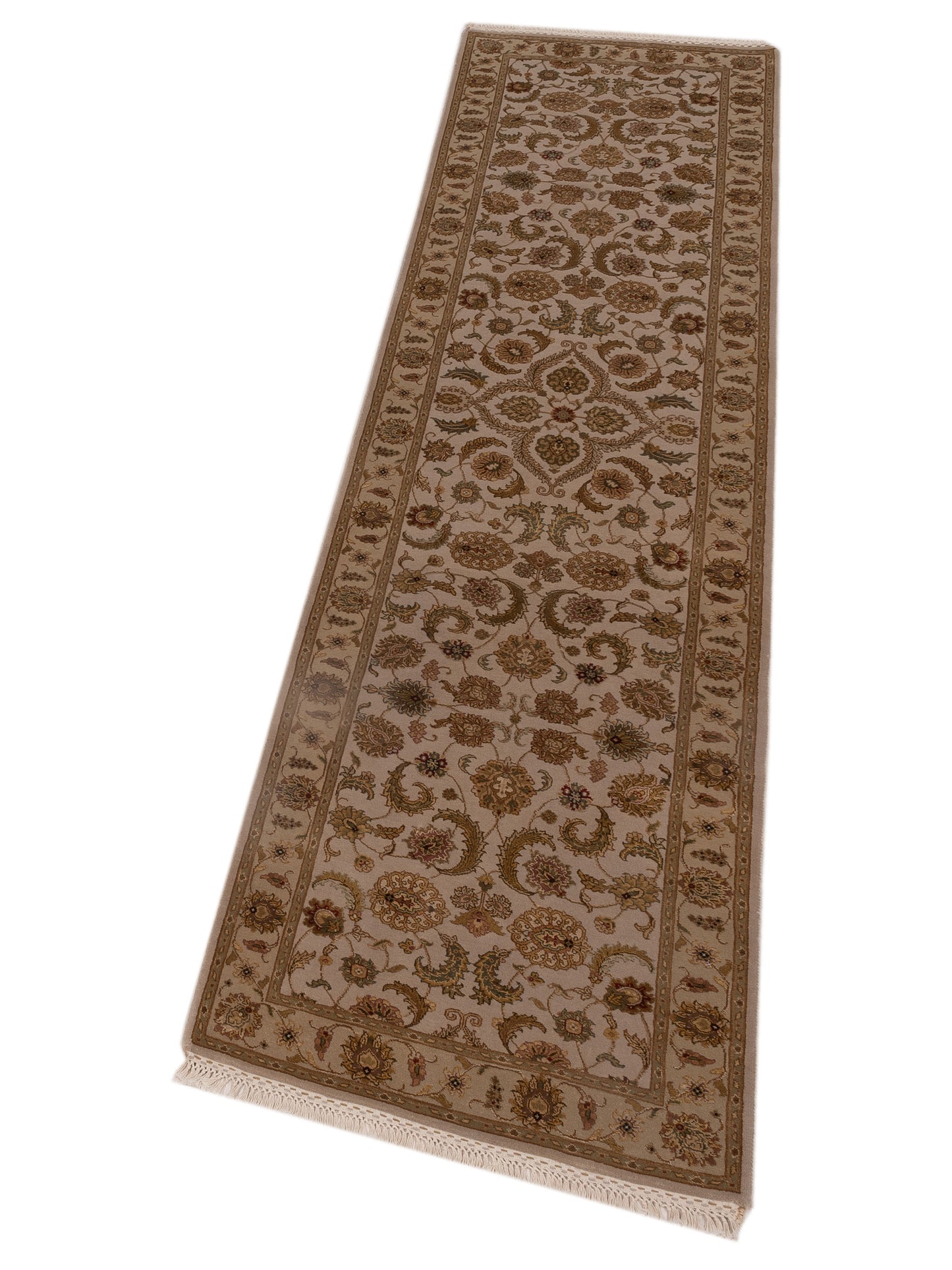 Imperial Silk 145063 Ivory Gold 2.7x10 Hand Knotted Rug