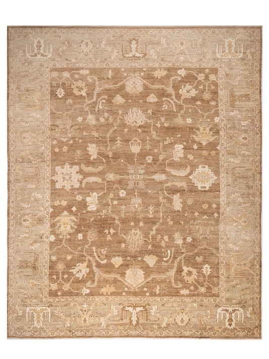 Anadol Angora Oushak  Brown Green Traditional