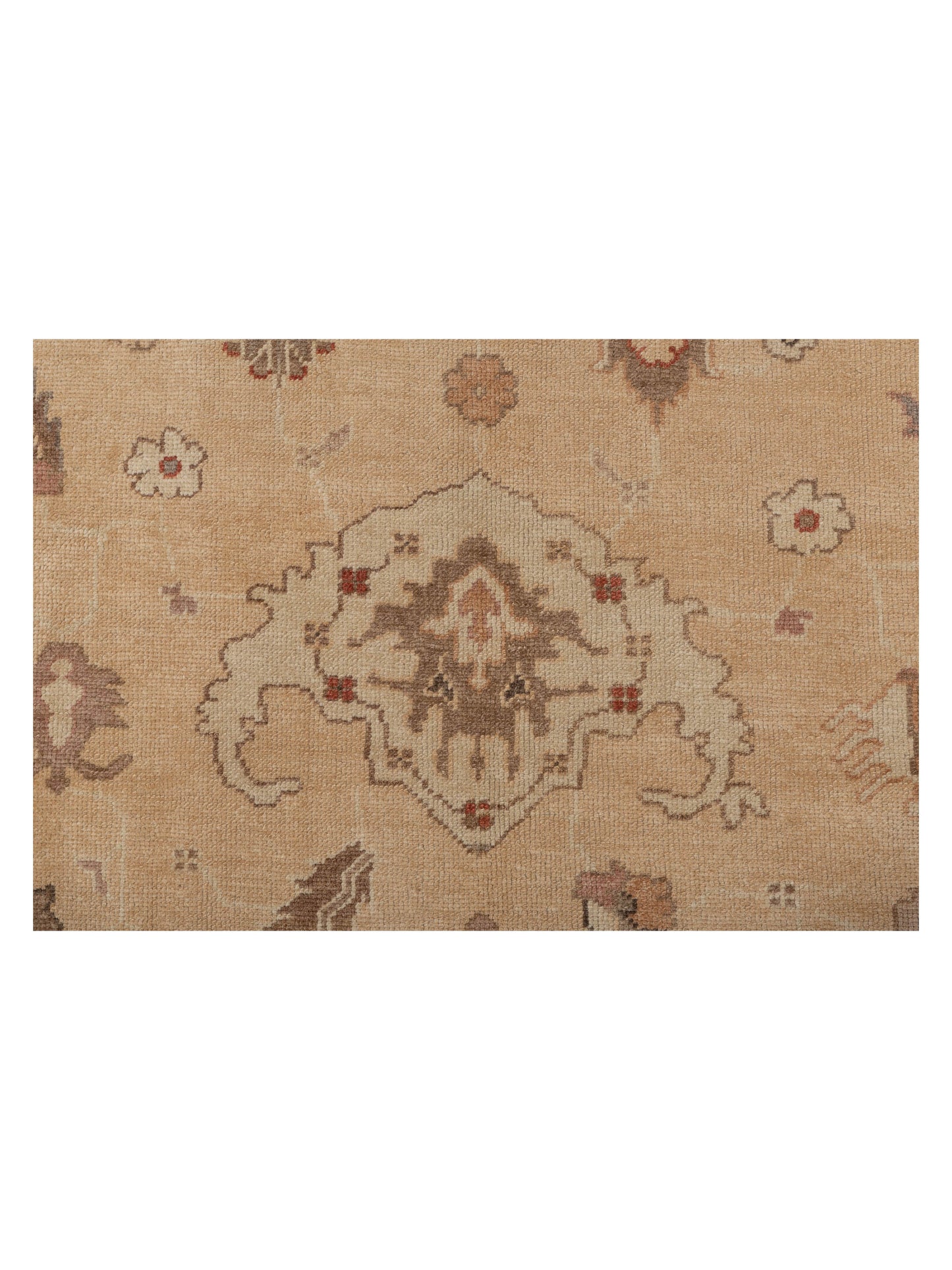 Anadol Oushak 108127 Gold Ivory 8.11x11.10 Hand Knotted Rug