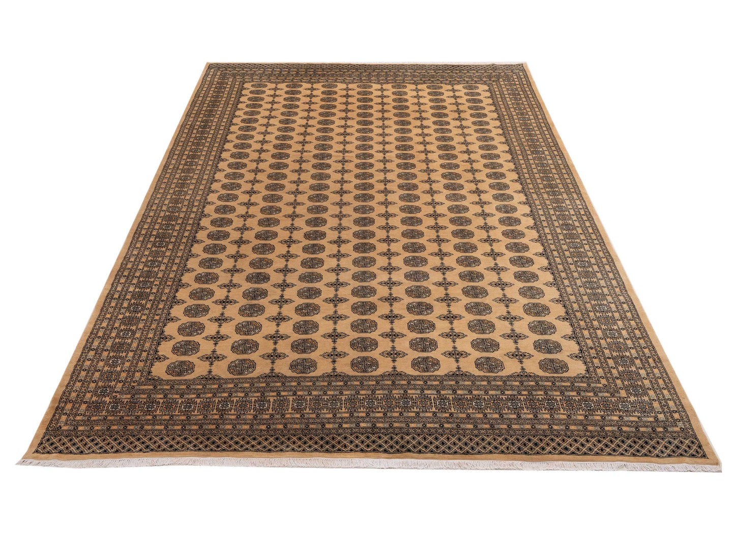 Bokhara 151605 Beige Beige 10.2x13.10 Hand Knotted Rug