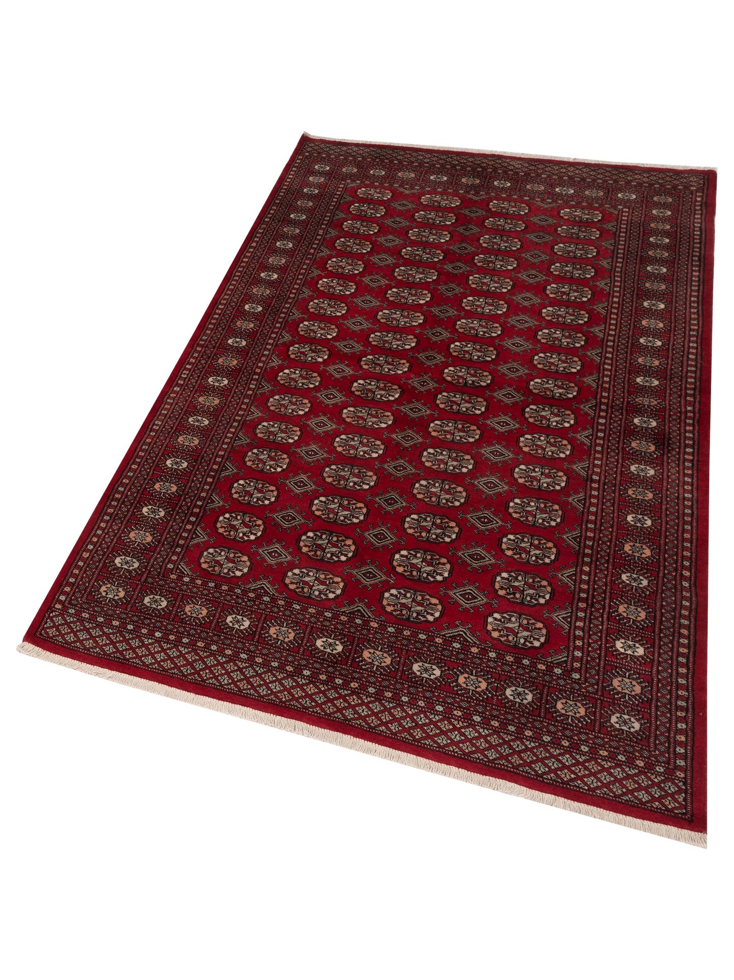 Bokhara 145650 Red Red 5.1x8.2 Hand Knotted Rug