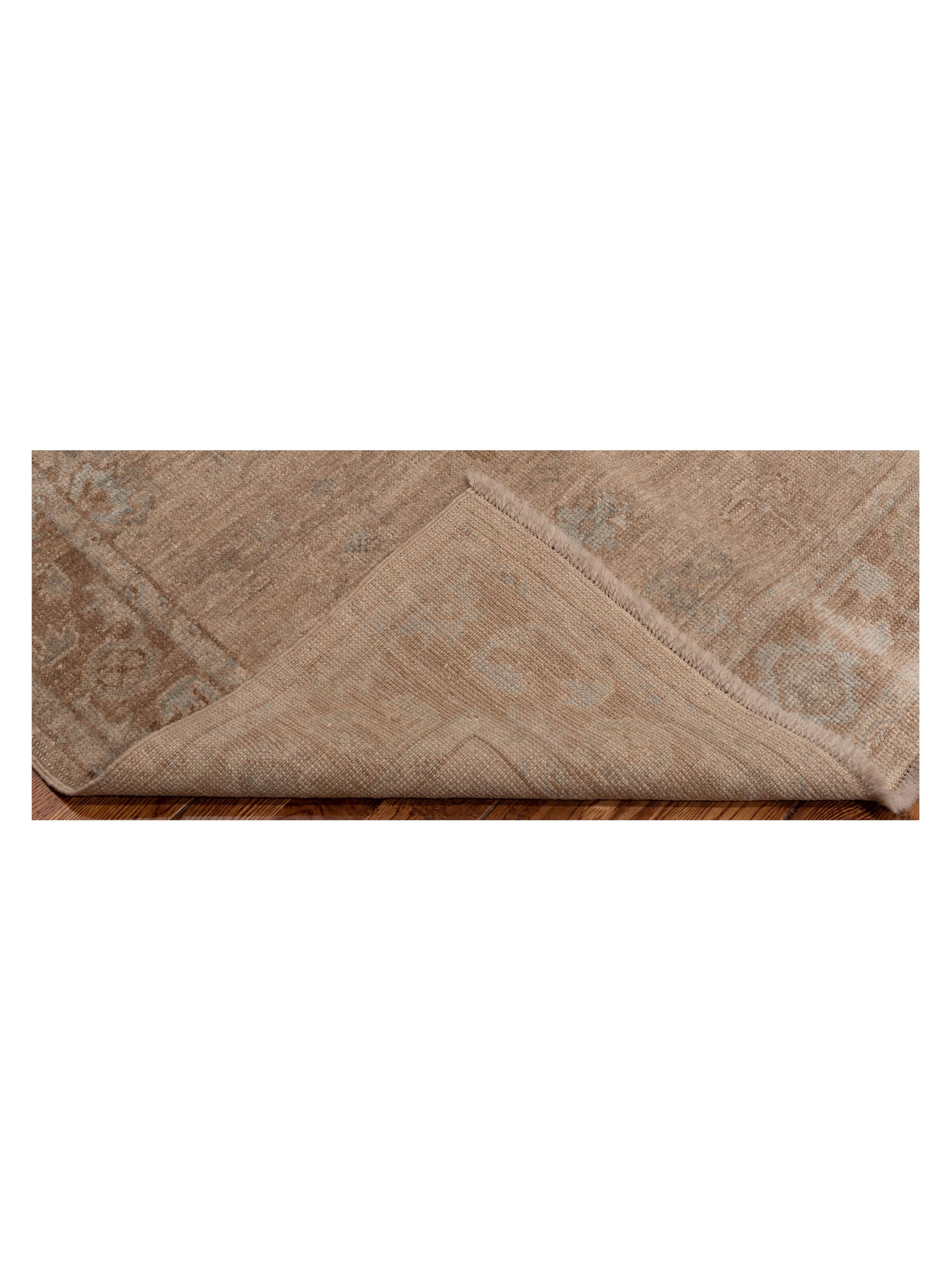 Angora Oushak 125653 Silver Dark Gray 3.9x5.2 Hand Knotted Rug