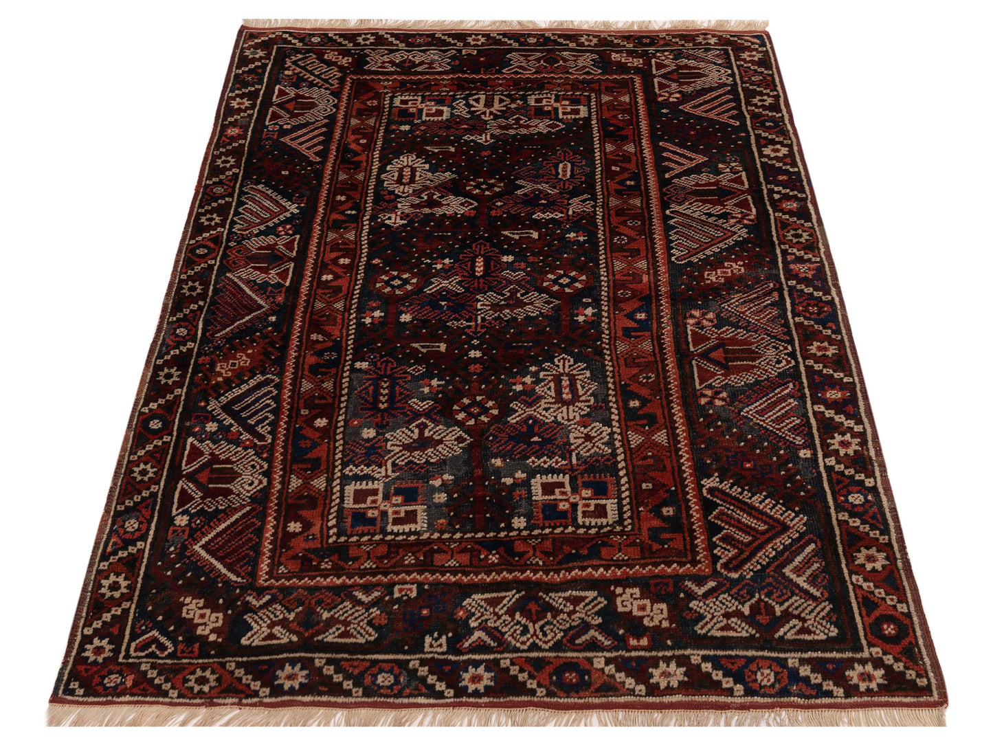 Old Anatolian 124 Charcoal 3.11x5.4 Hand Knotted Rug