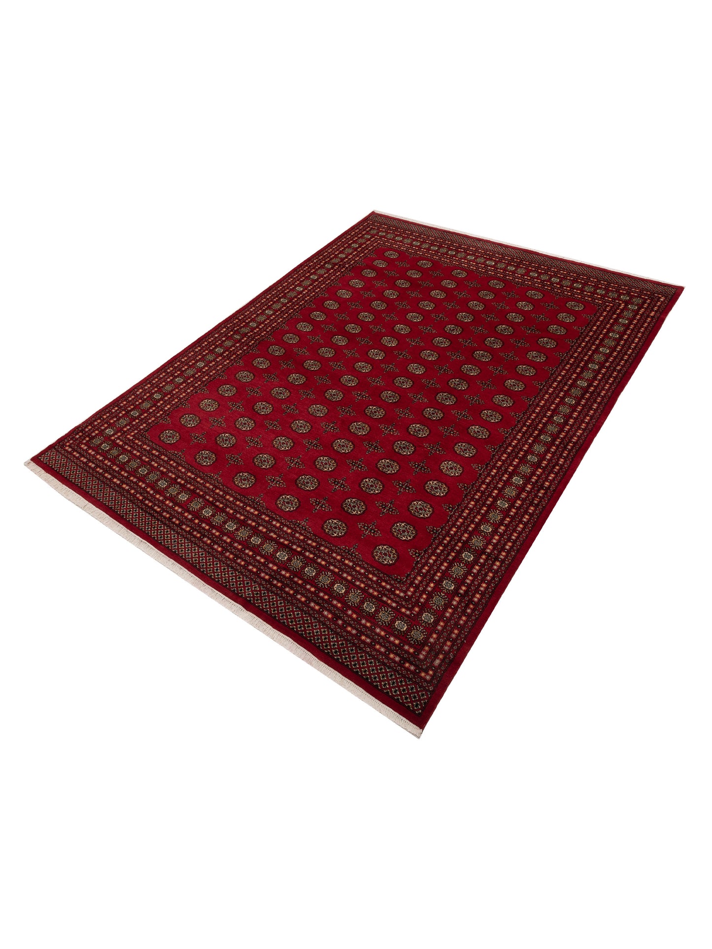 Bokhara 153419 Red Red 9.2x12.6 Hand Knotted Rug