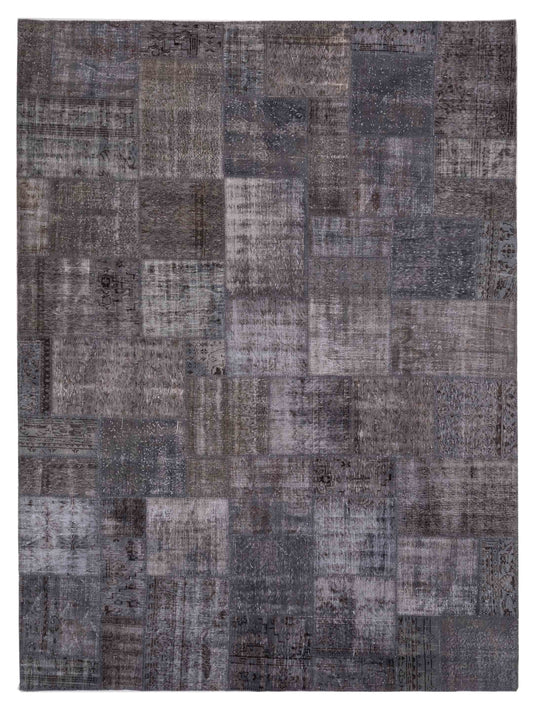 Pasha Turkish Vestige Patchwork  Dark Gray  Contemporary