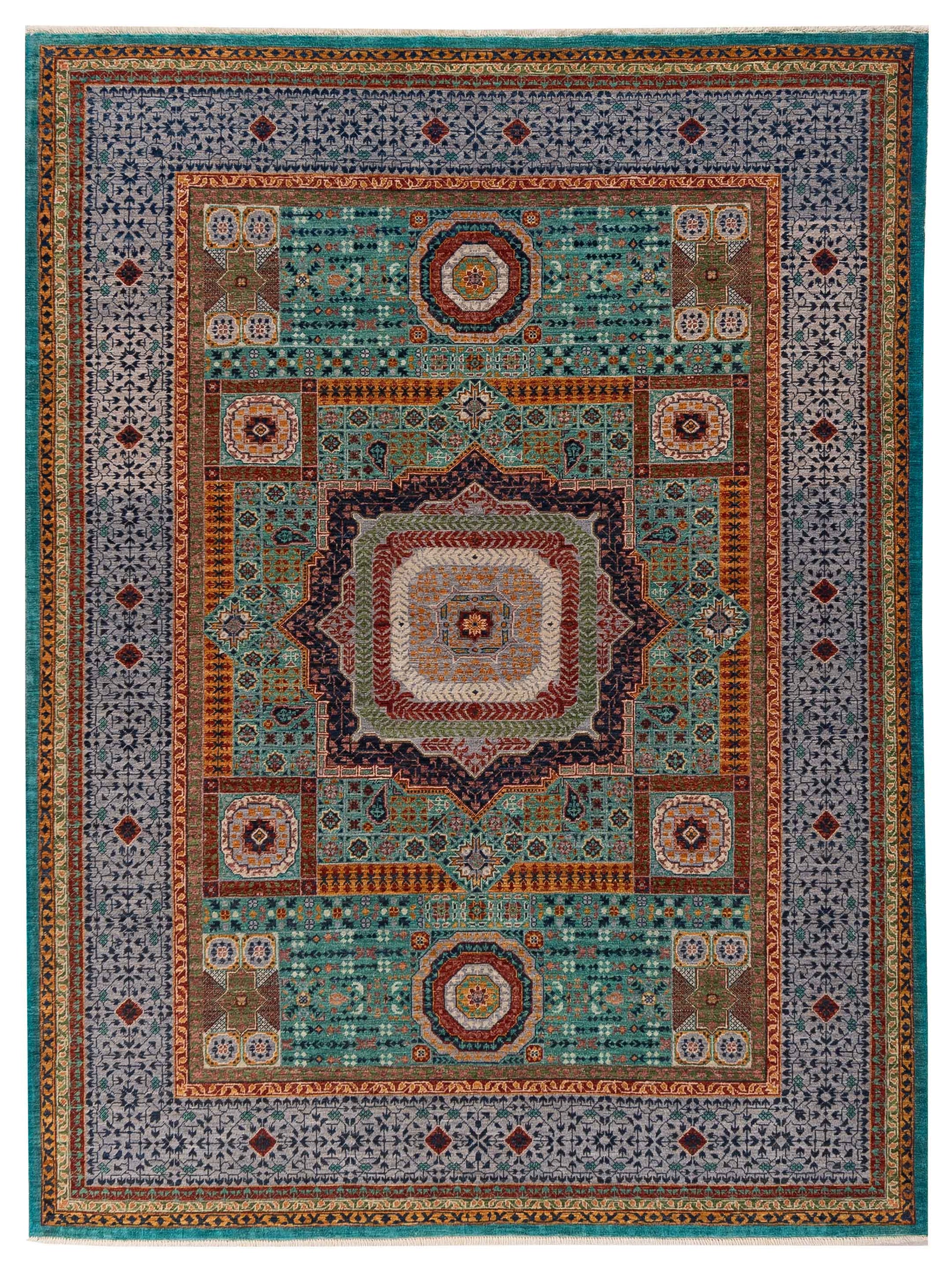 Nomad Super Mamluk  Green Gray Traditional