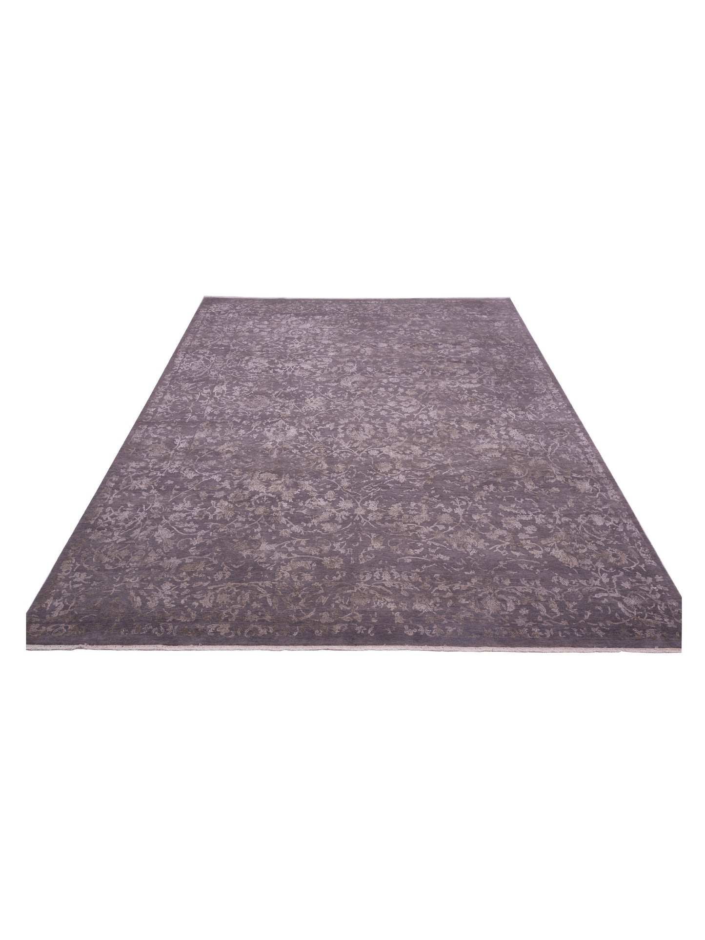 Mastersilk 127402 Gray Gray 9.1x12.2 Hand Knotted Rug