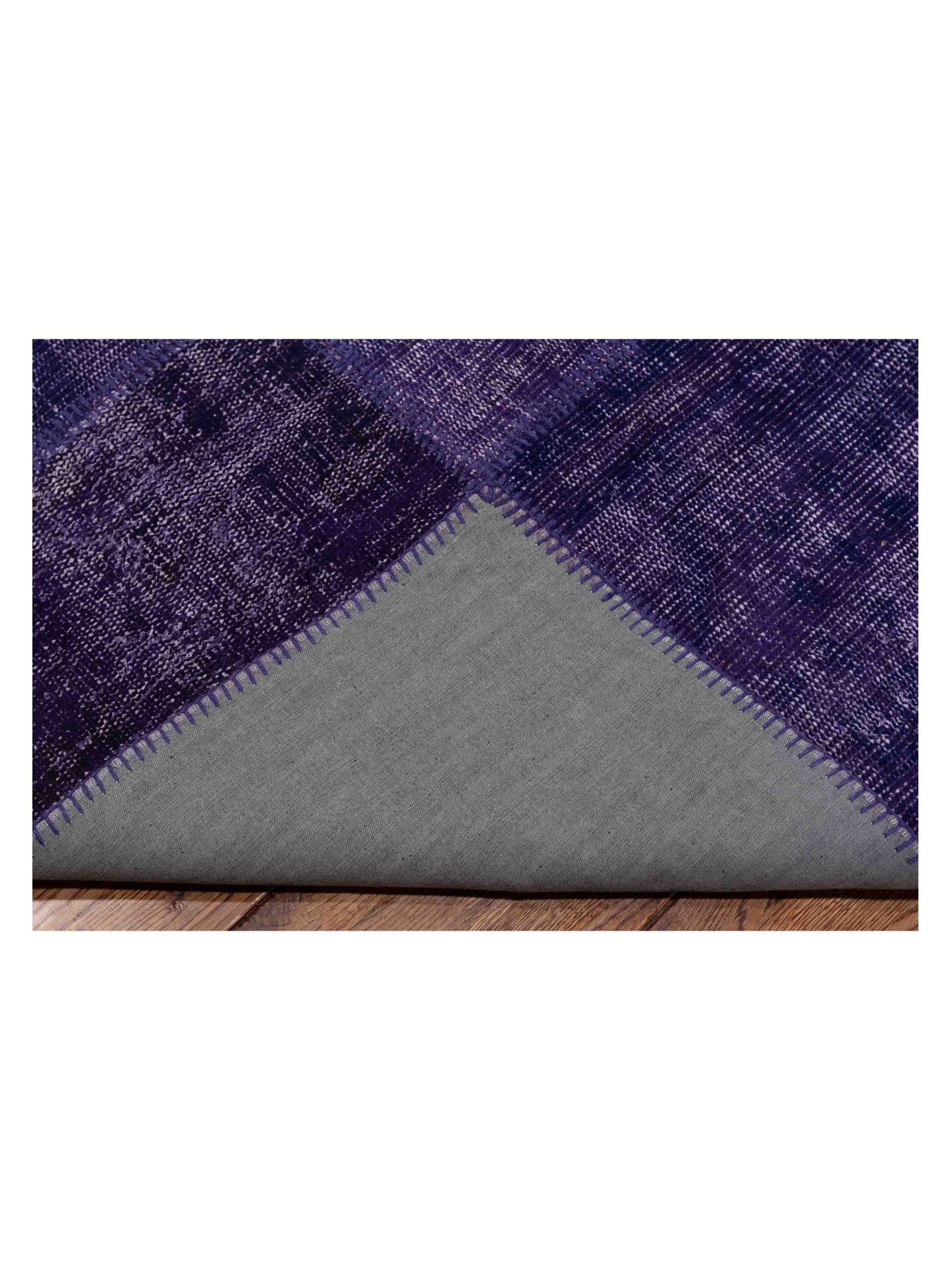 Turkish Vestige Patchwork 142801 Purple 8.3x11.5 Hand Knotted Rug