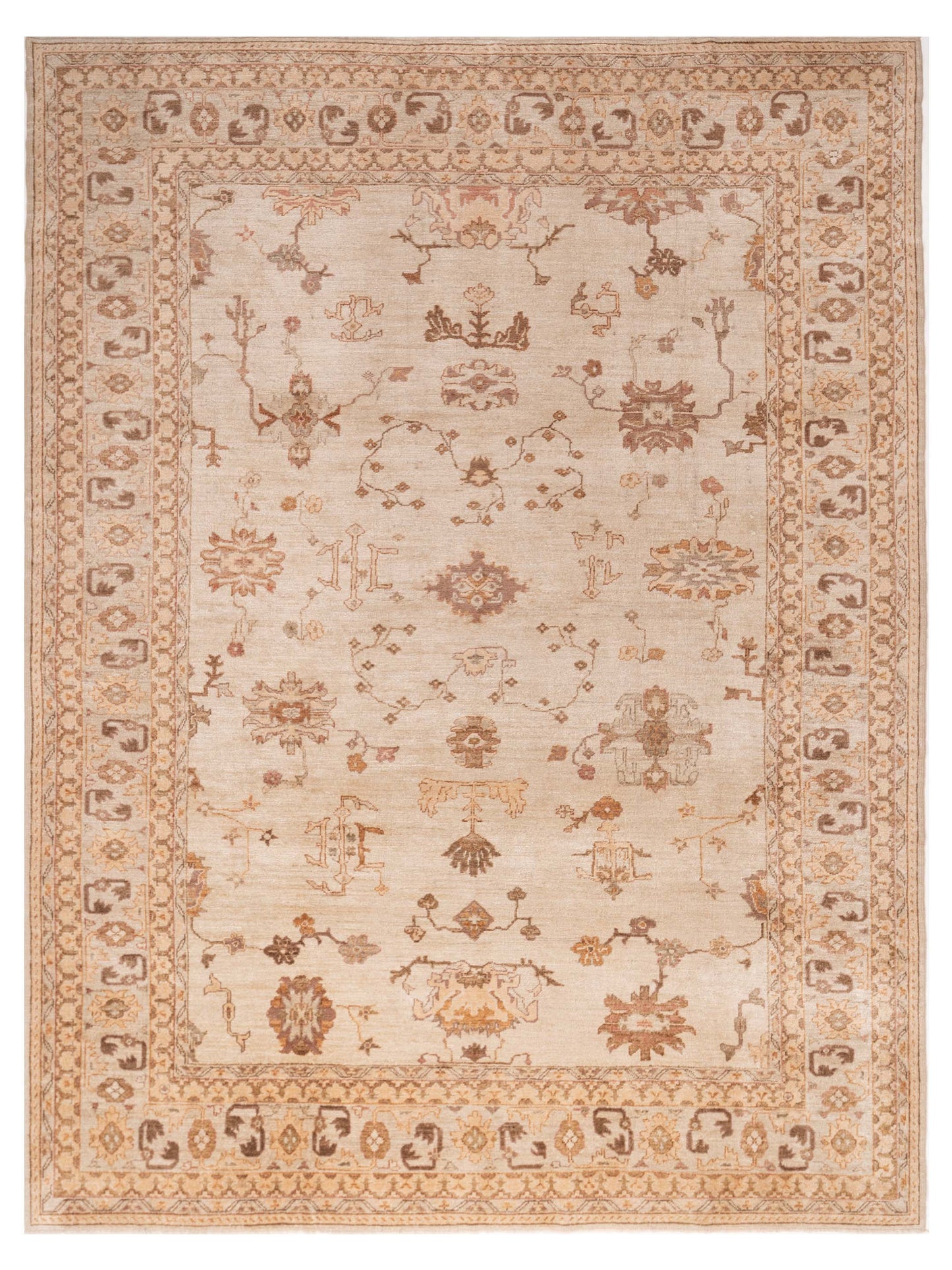 Anadol Angora Oushak  Silver Ivory Traditional