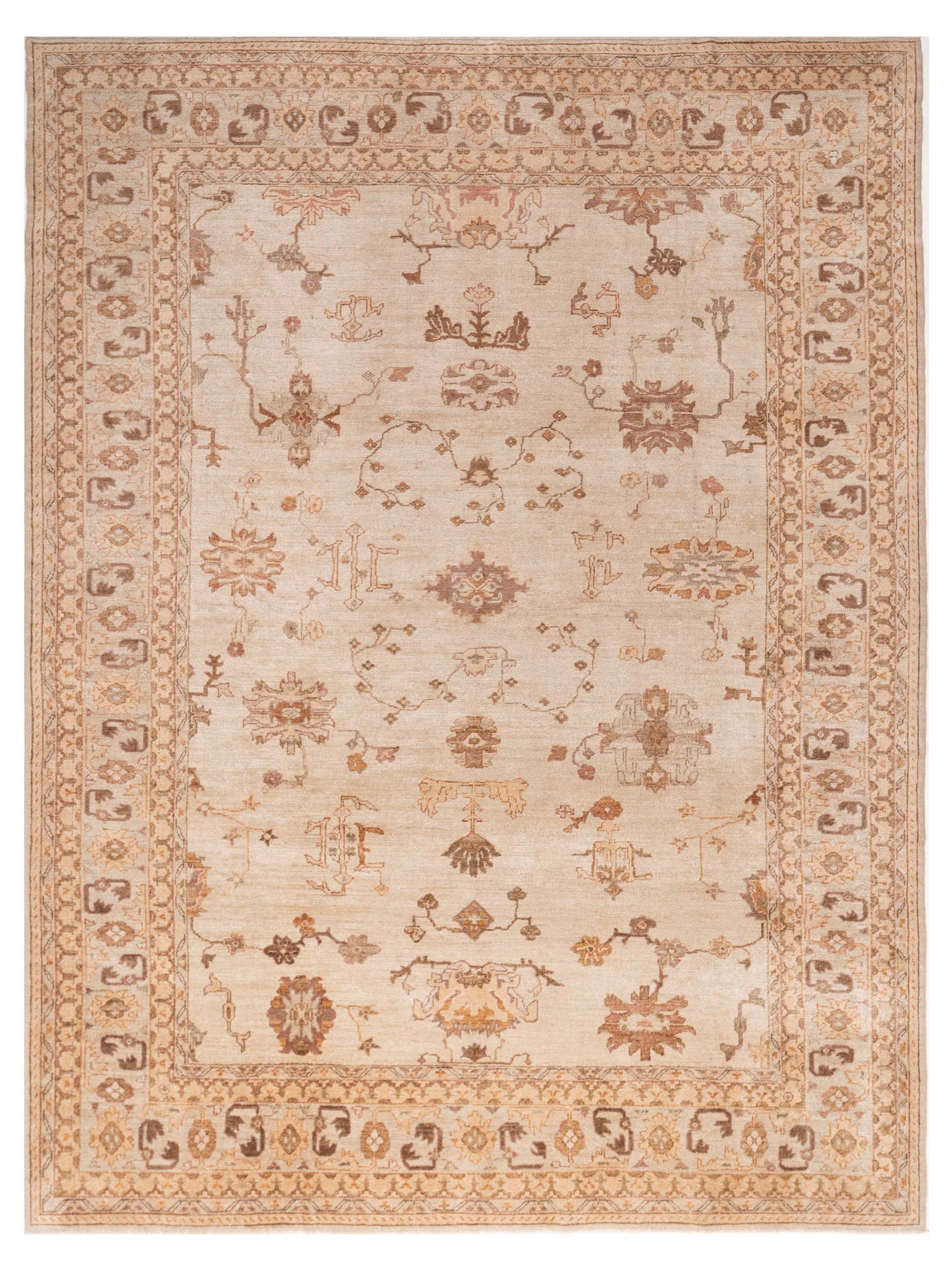 Anadol Angora Oushak  Silver Ivory Traditional