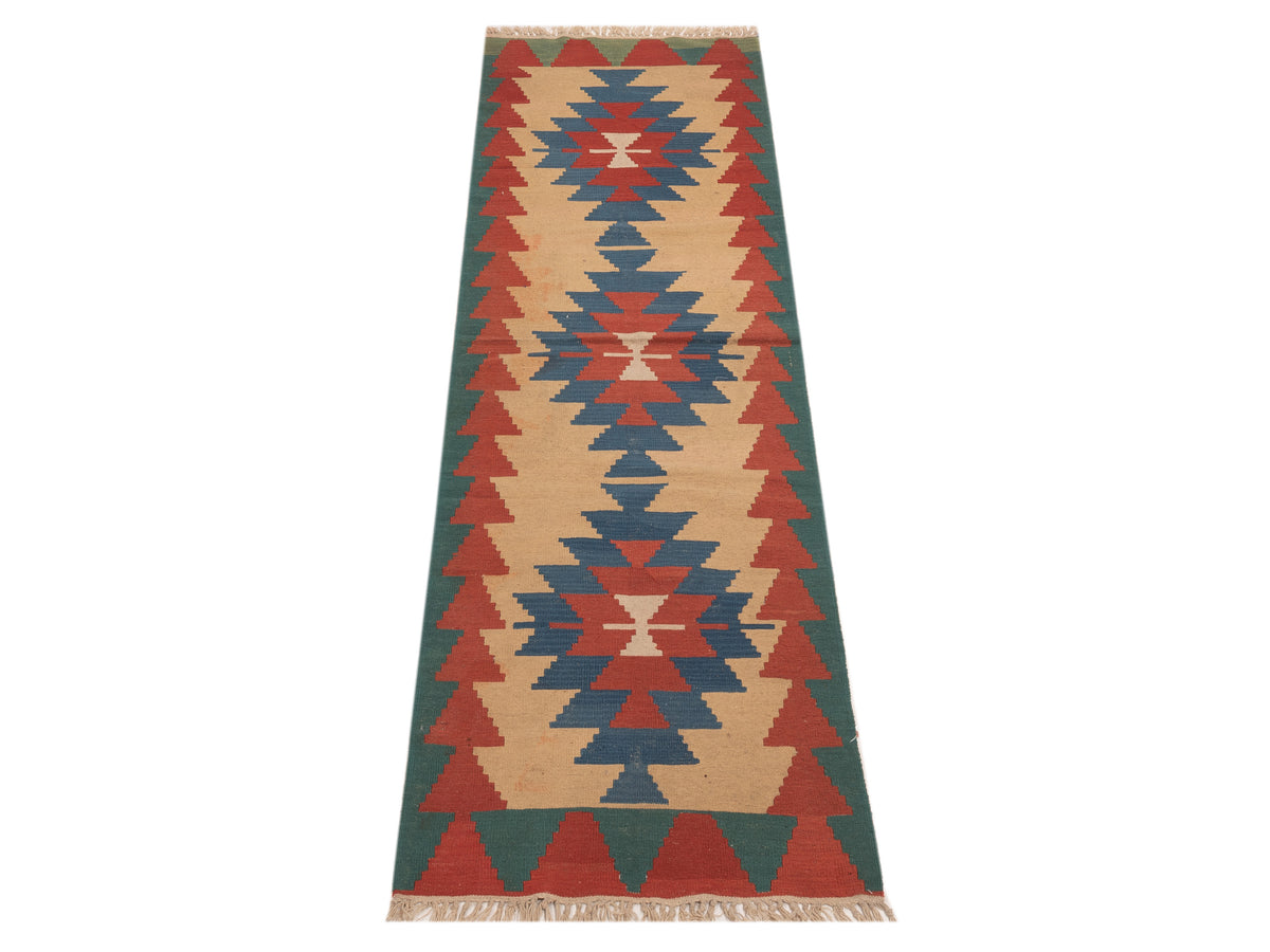 Kilim 70238 Multi 2.7x9.7 Hand Woven Rug