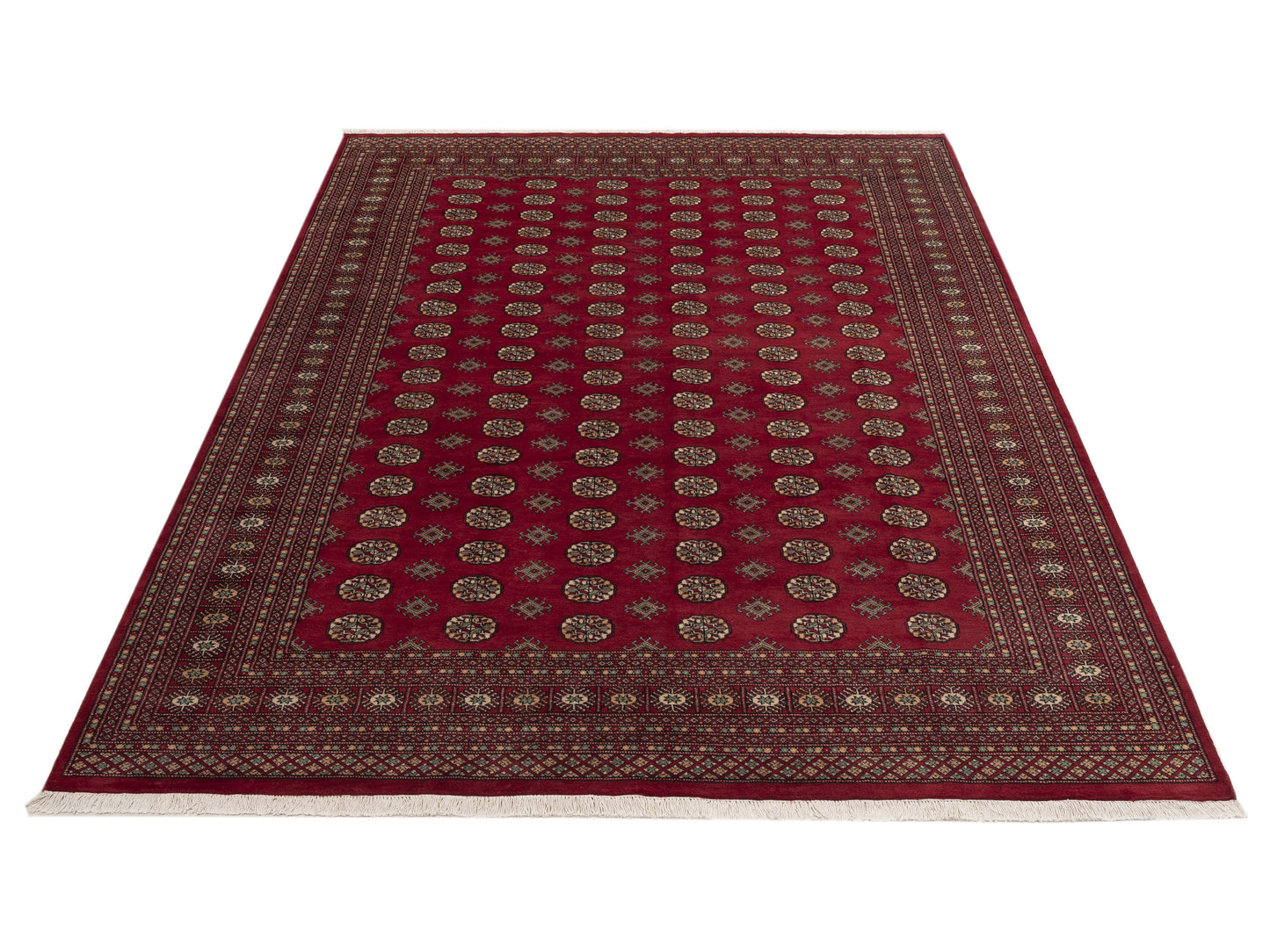 Bokhara 153393 Red Red 9.2x11.11 Hand Knotted Rug