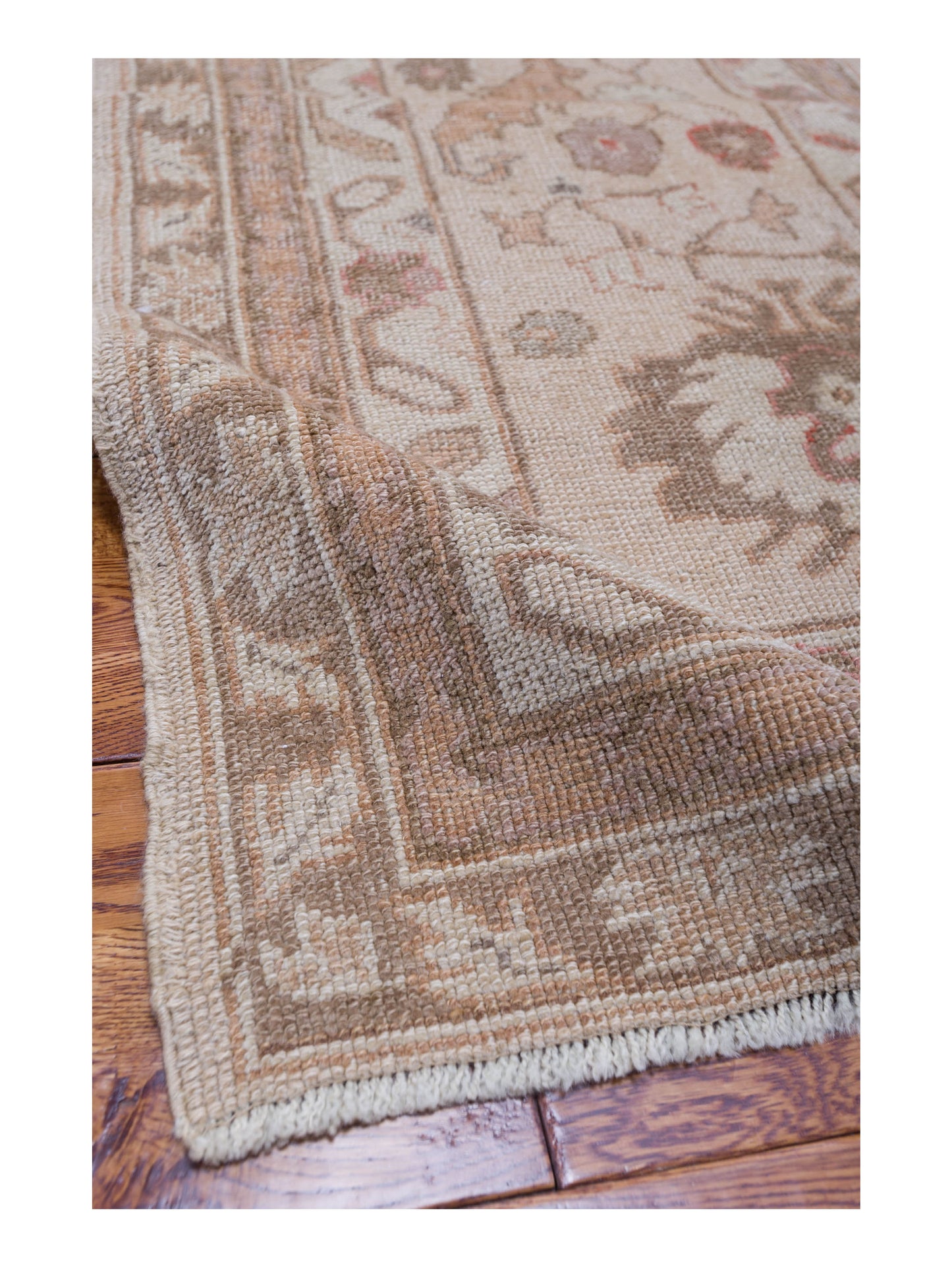 Angora Oushak 108098 Cream Cream 10.10x14.10 Hand Knotted Rug