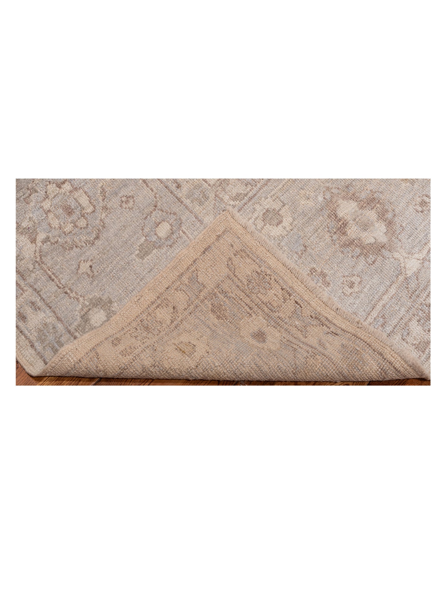 Angora Oushak 126772 Ivory Light Gray 9.10x13.11 Hand Knotted Rug