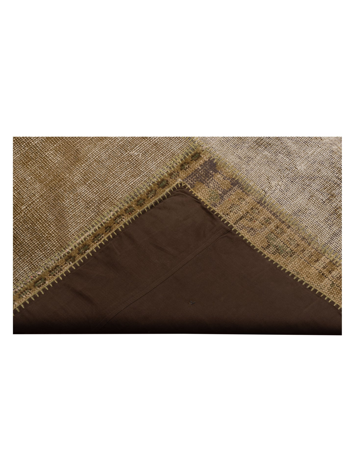 Turkish Vestige Patchwork 108973 Green 9.11x13.2 Hand Knotted Rug