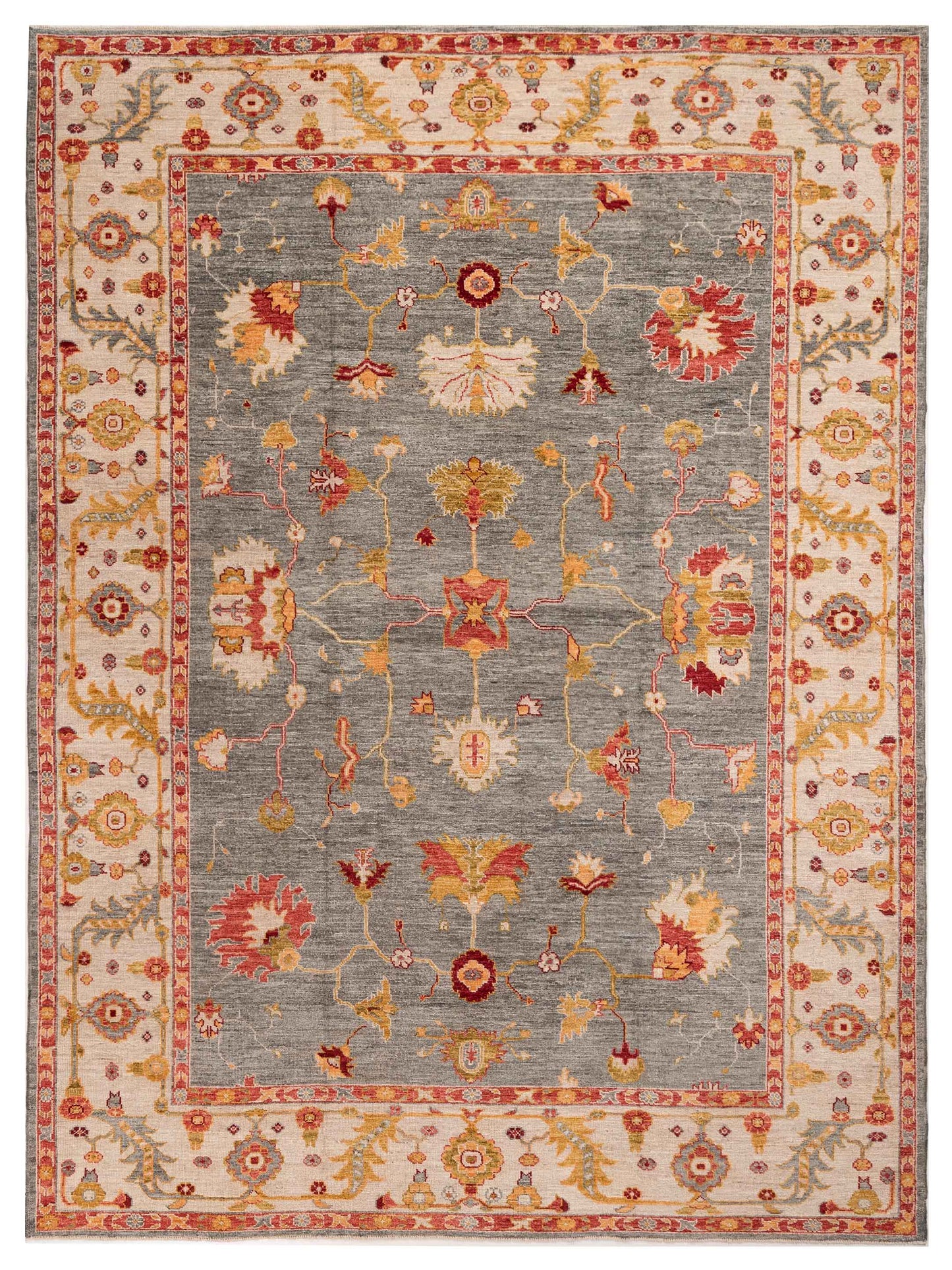 Anadol Angora Oushak  Green Ivory Traditional