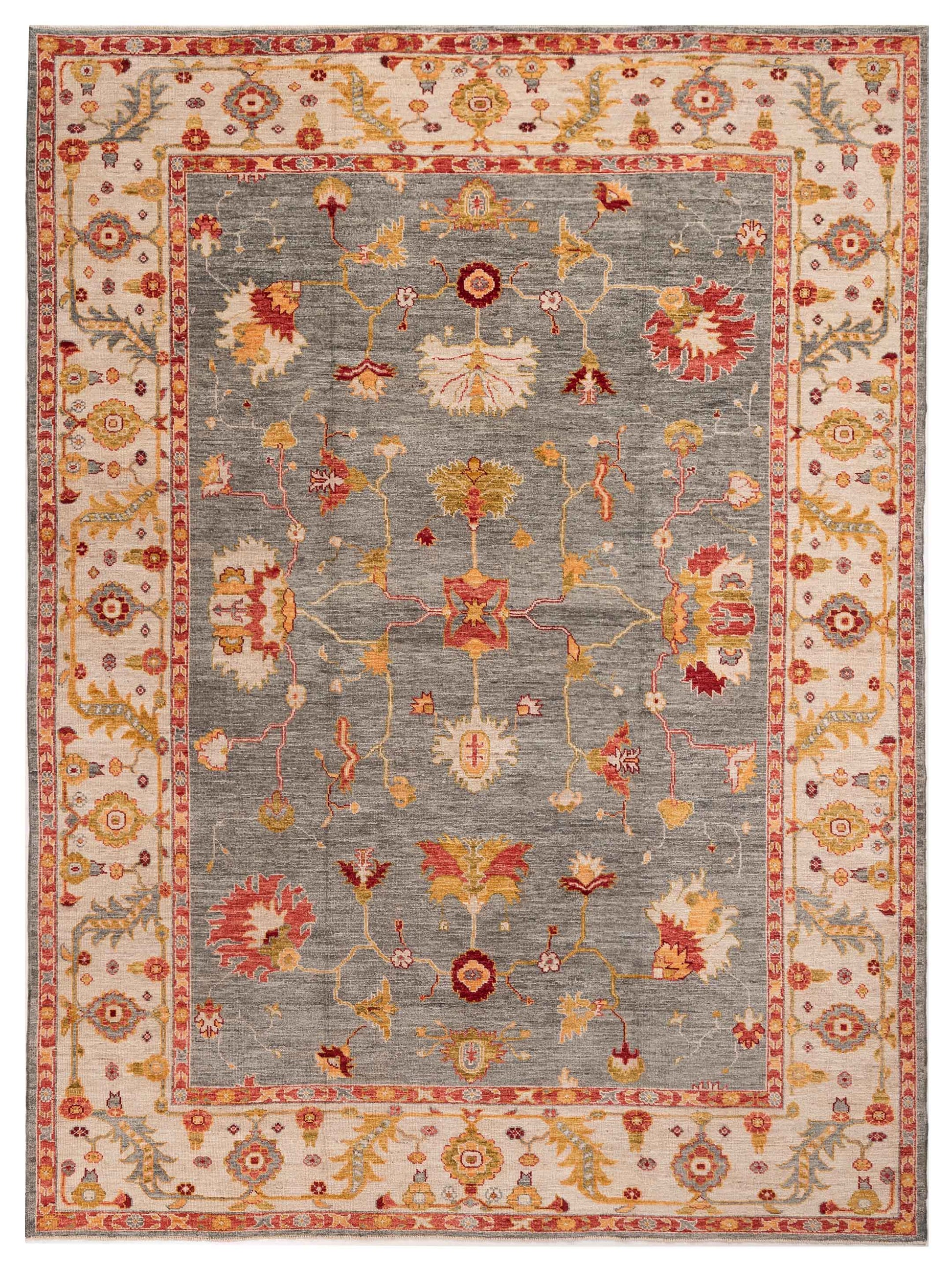 Anadol Angora Oushak  Green Ivory Traditional