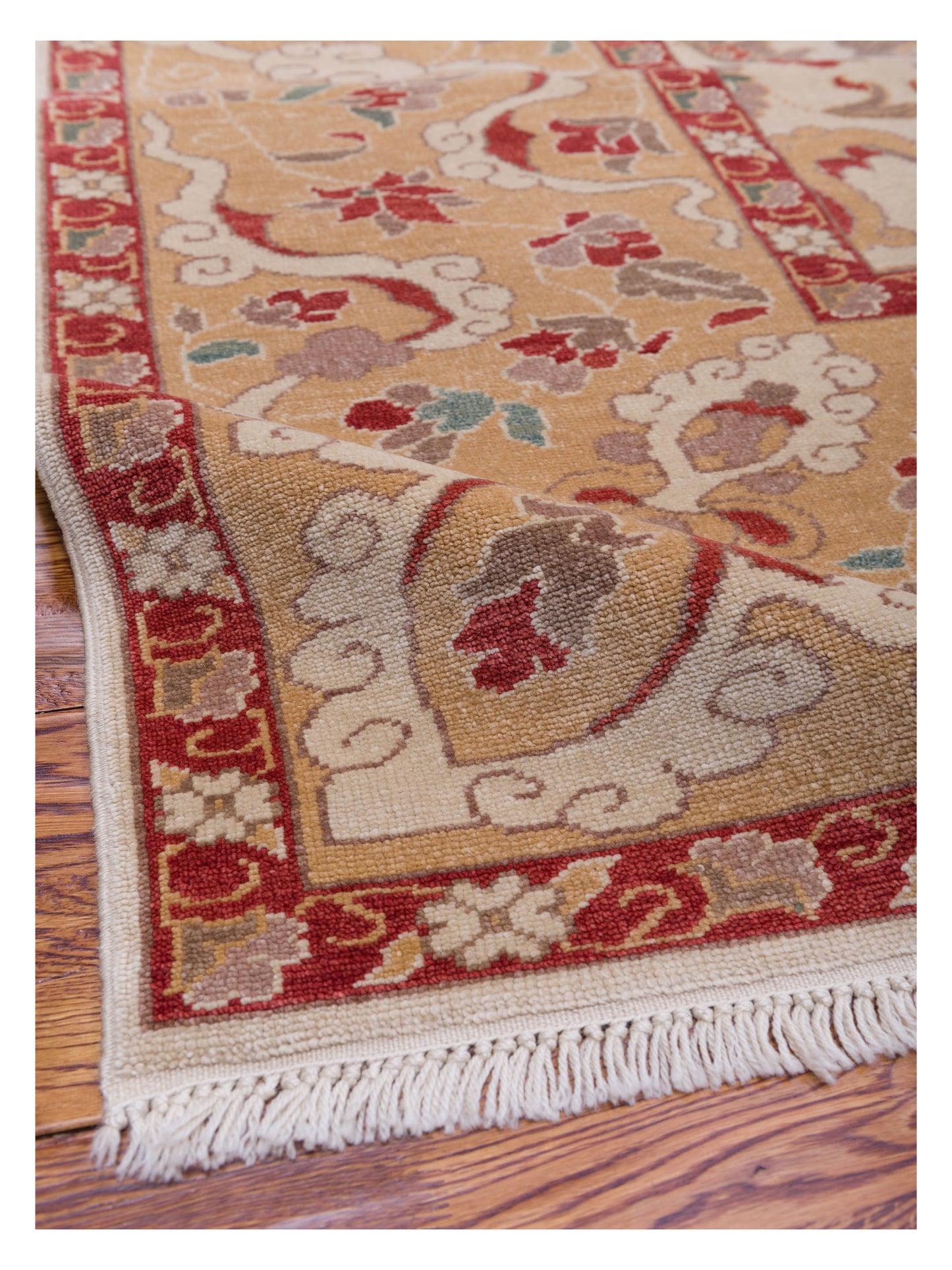 Antique Loom 104466 Ivory Gold 10.5x14.2 Hand Knotted Rug
