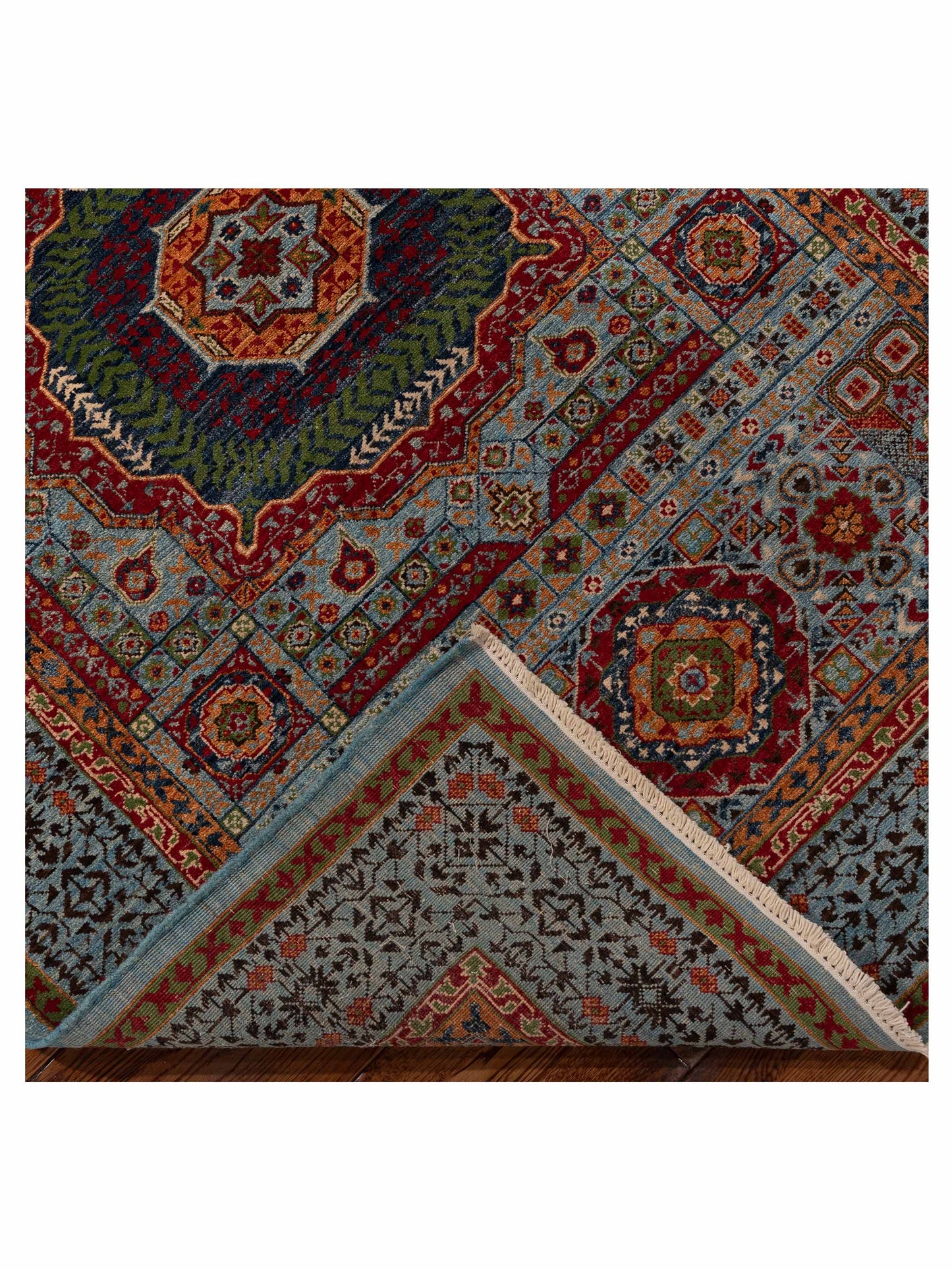 Artisan Mamluk 154756 Blue Blue 4.3x6 Hand Knotted Rug