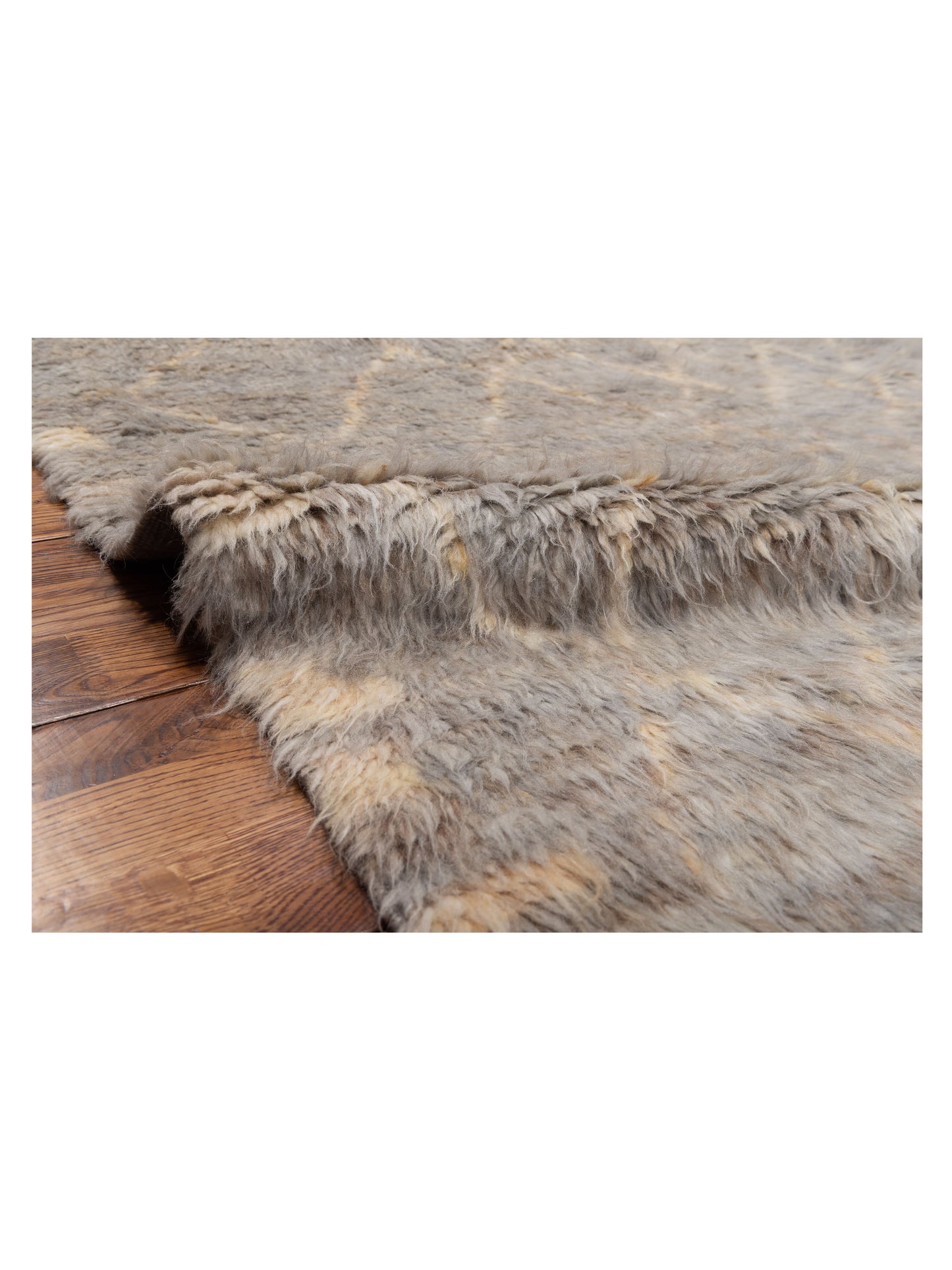 Berber Aspendos Silver Ivory 10.3x14.4 Hand Knotted Rug