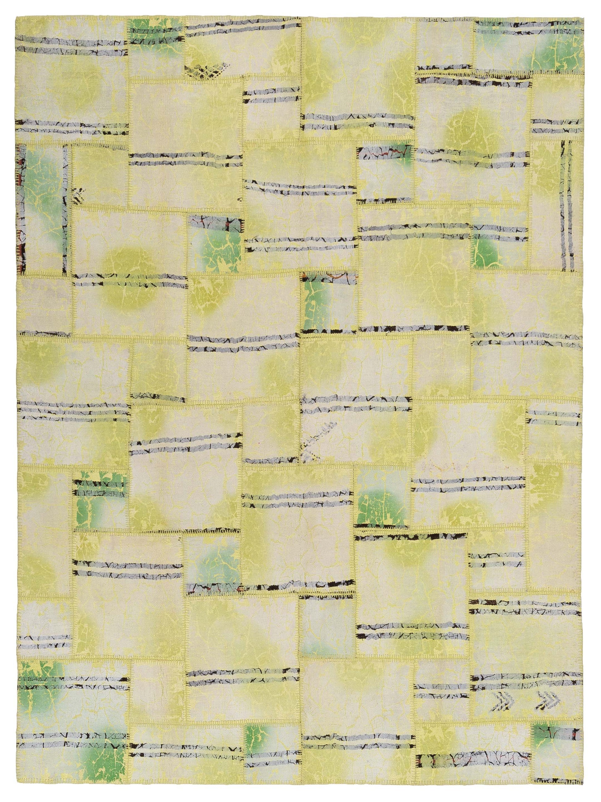 Pasha Turkish Vestige Patchwork  Light Green  Contemporary