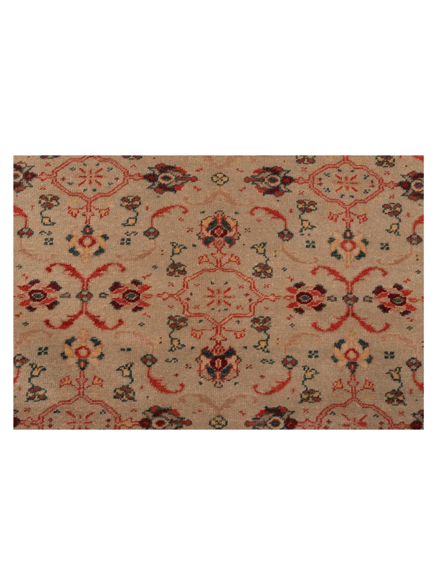 Antique Loom 117155 Beige Ivory 4x6 Hand Knotted Rug