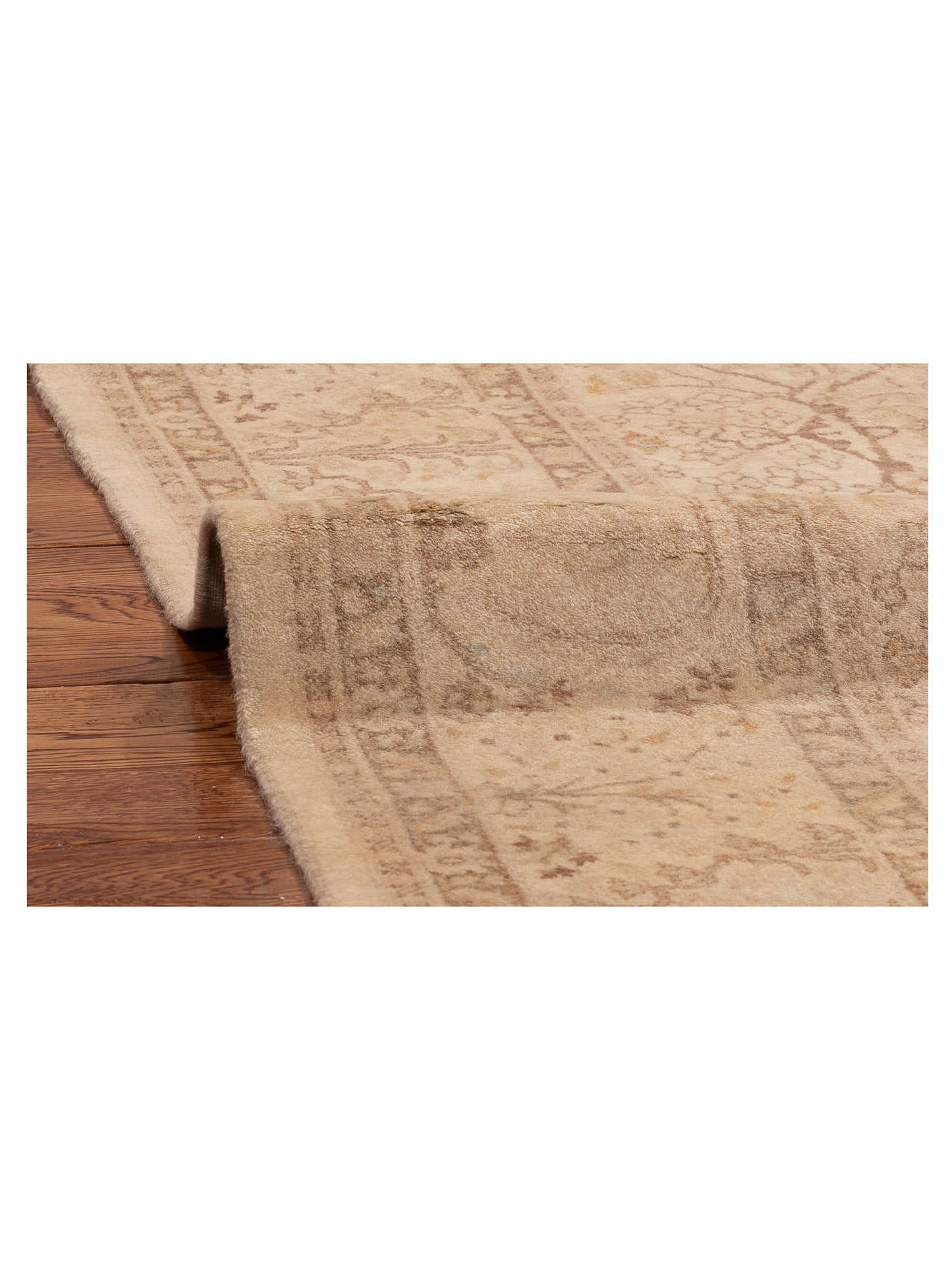 Haji Jalili 111435 Beige Beige 5.1x7.9 Hand Knotted Rug