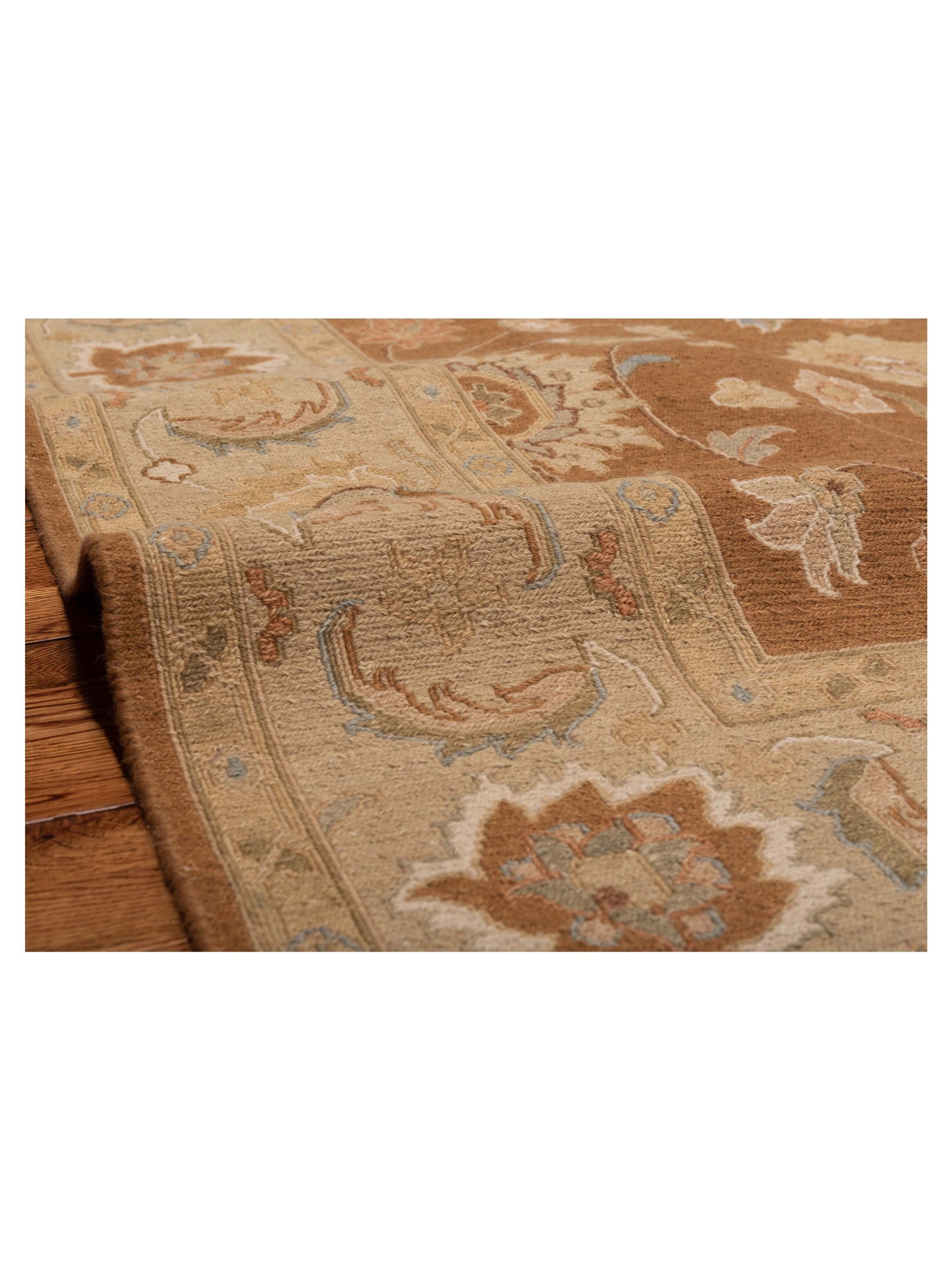 Soumak 96169 Brown Cream 8x9.11 Hand Woven Rug