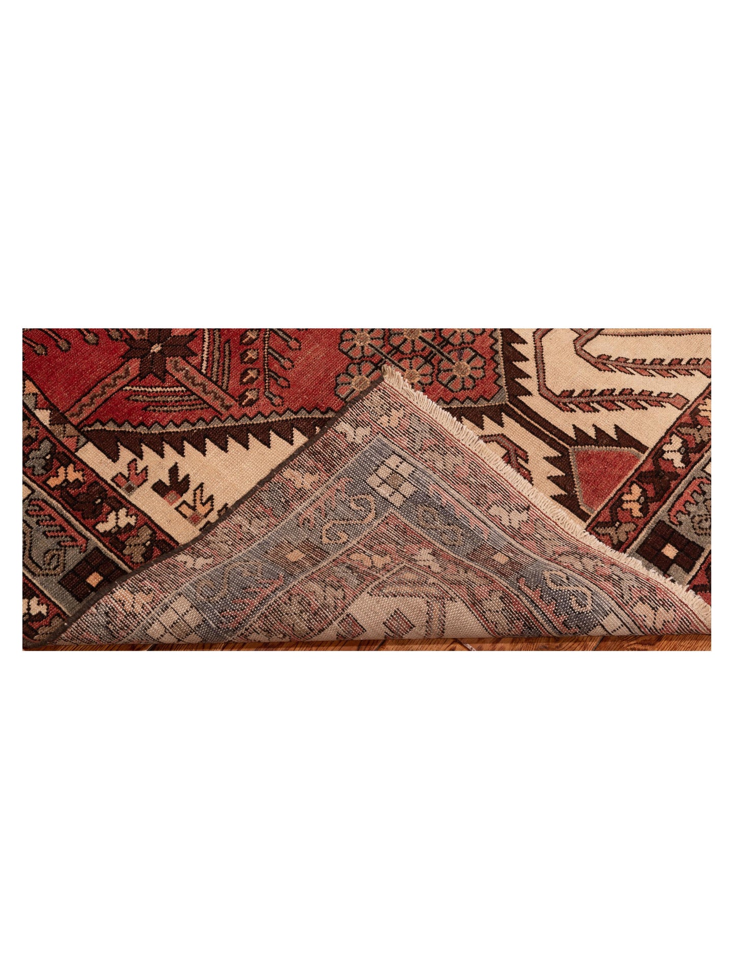 Persian 147680 Red Gray 4.3x6.9 Hand Knotted Rug