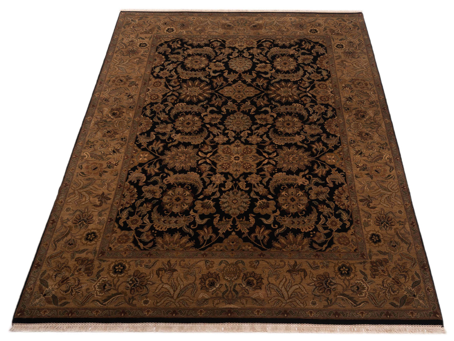 Jahan 84210 Black Gold 9.3x12 Hand Knotted Rug