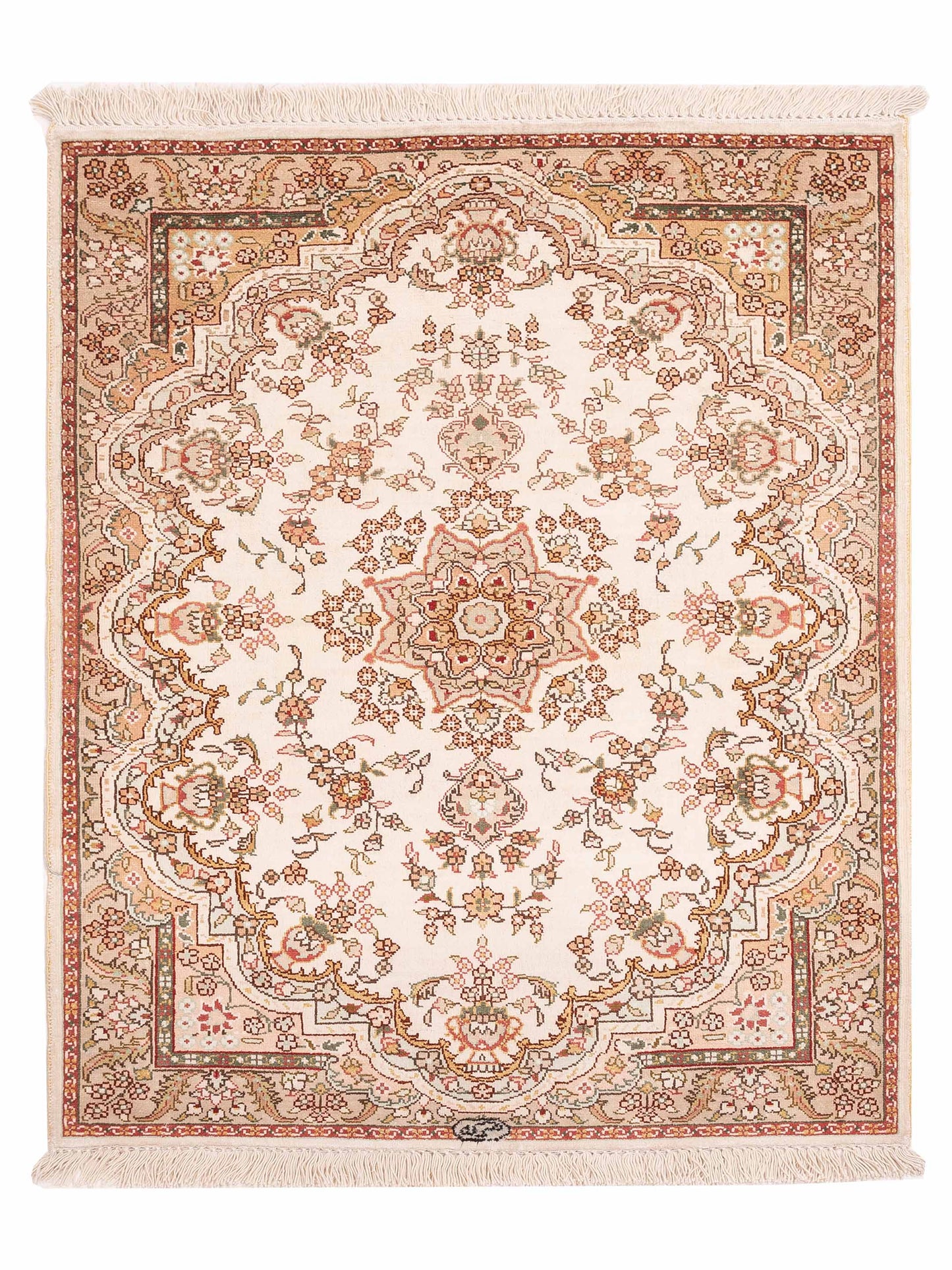 Pasha Pure Silk  Ivory Ivory Traditional
