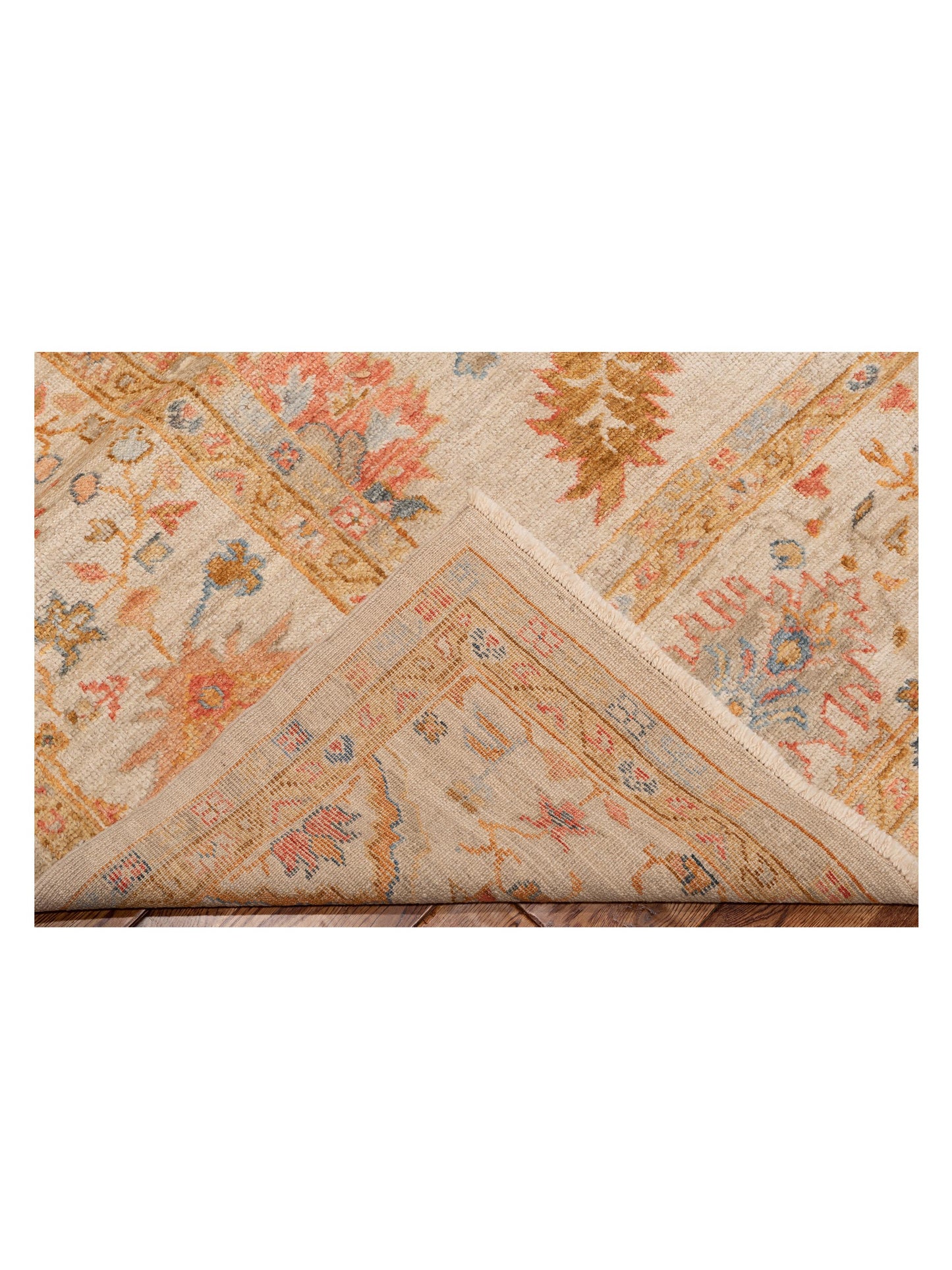 Angora Oushak 149410 Ivory Ivory 11.3x14.10 Hand Knotted Rug
