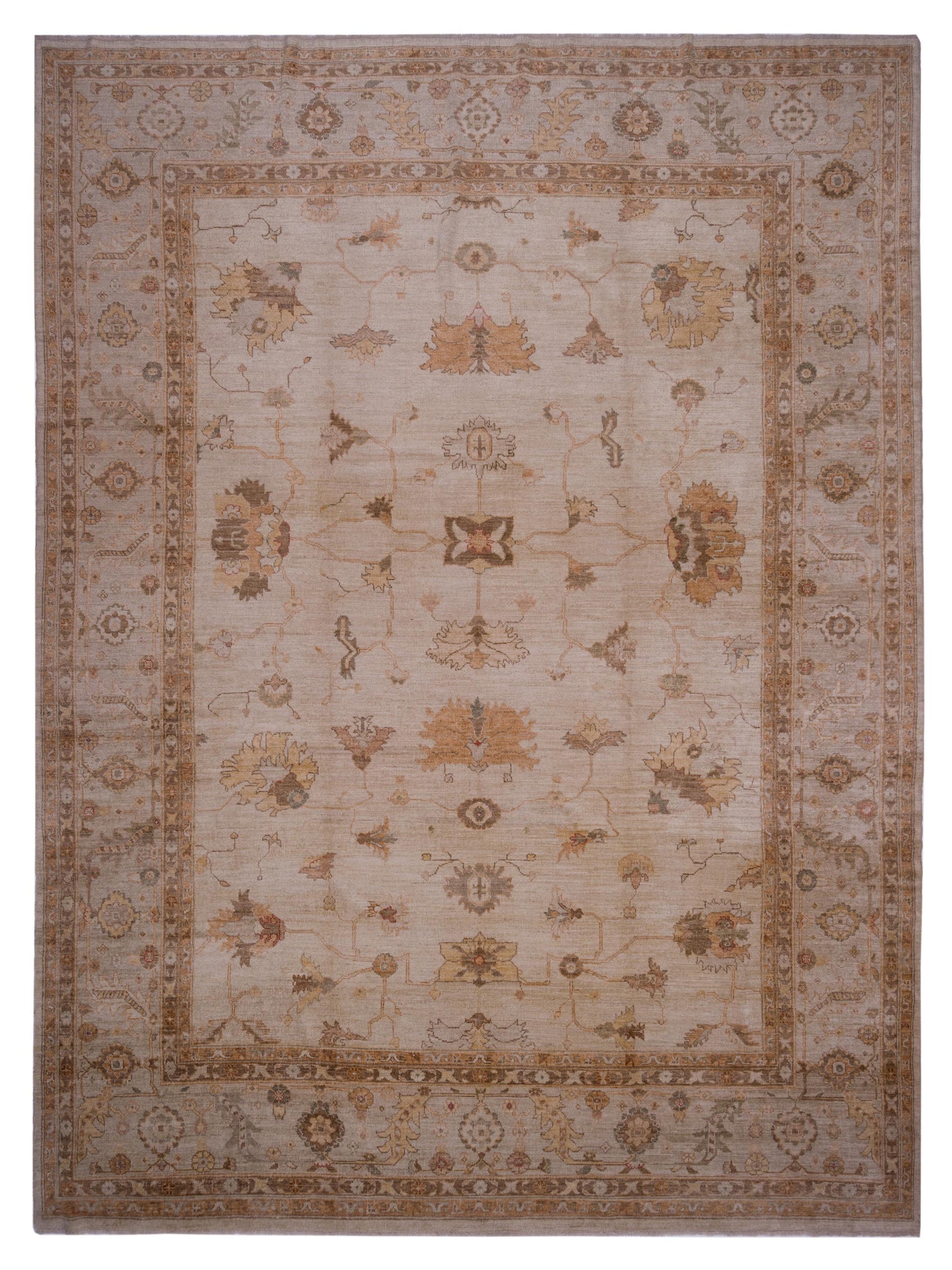 Anadol Angora Oushak  Ivory Silver Traditional